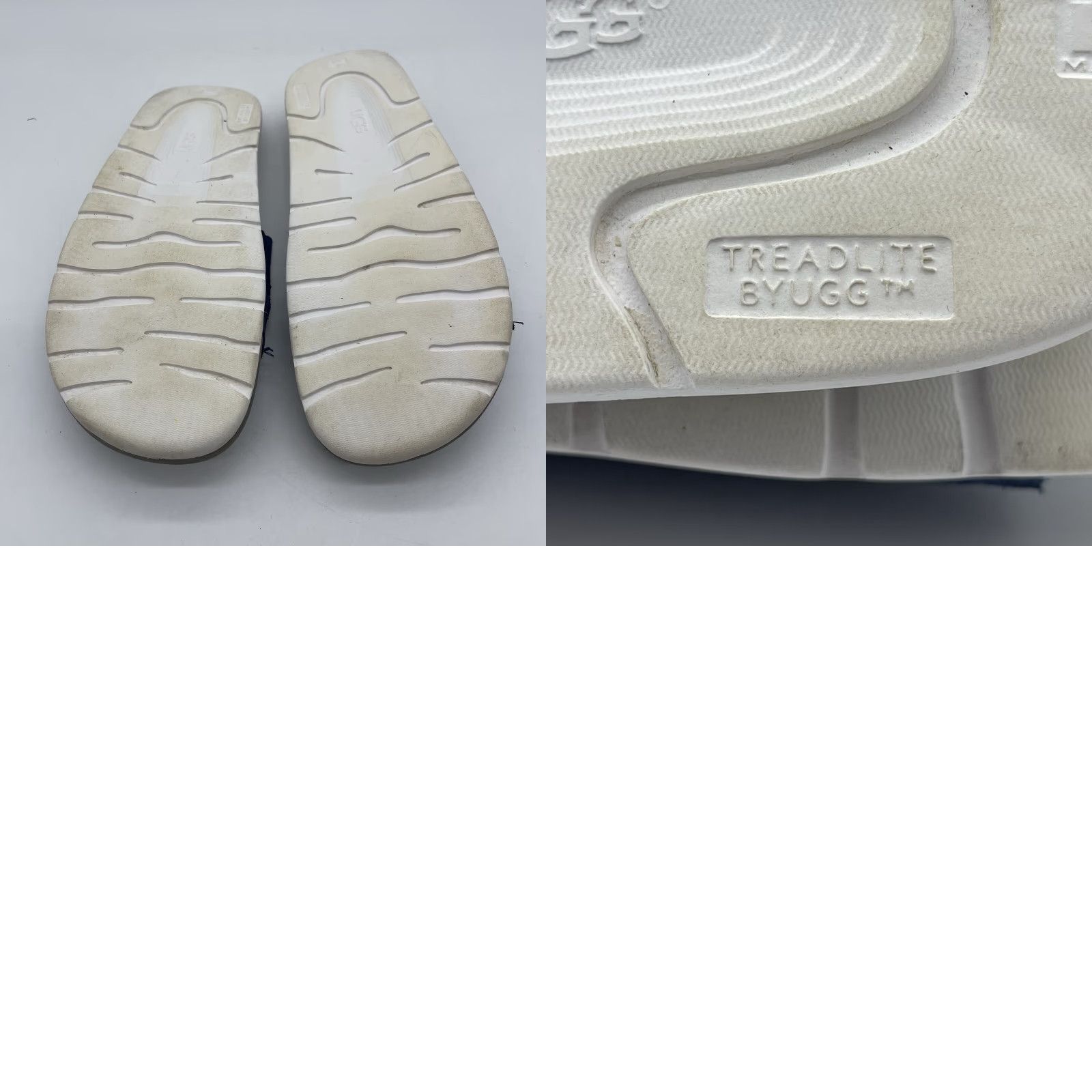 Ugg UGG Xavier Twin Face Men's Slides Navy Blue Size 8 Slippers Sandals Casual Slip On Fur Trim M Treadlite EVA foam Size ONE SIZE - 8 Thumbnail