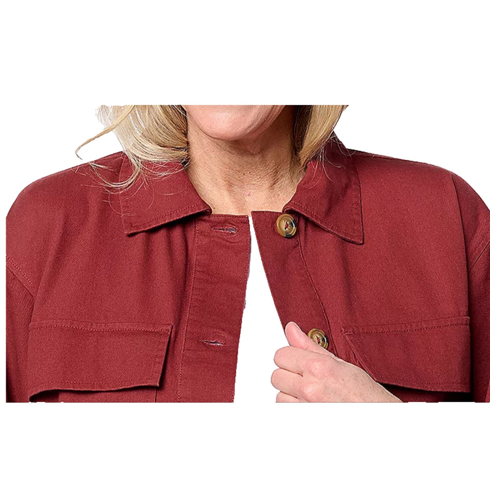 LSDworldpeace Peace Love World 100% Cotton Waist Jacket Rust 2X A687204 Size XXL / US 16-18 / IT 52-54 - 2 Thumbnail