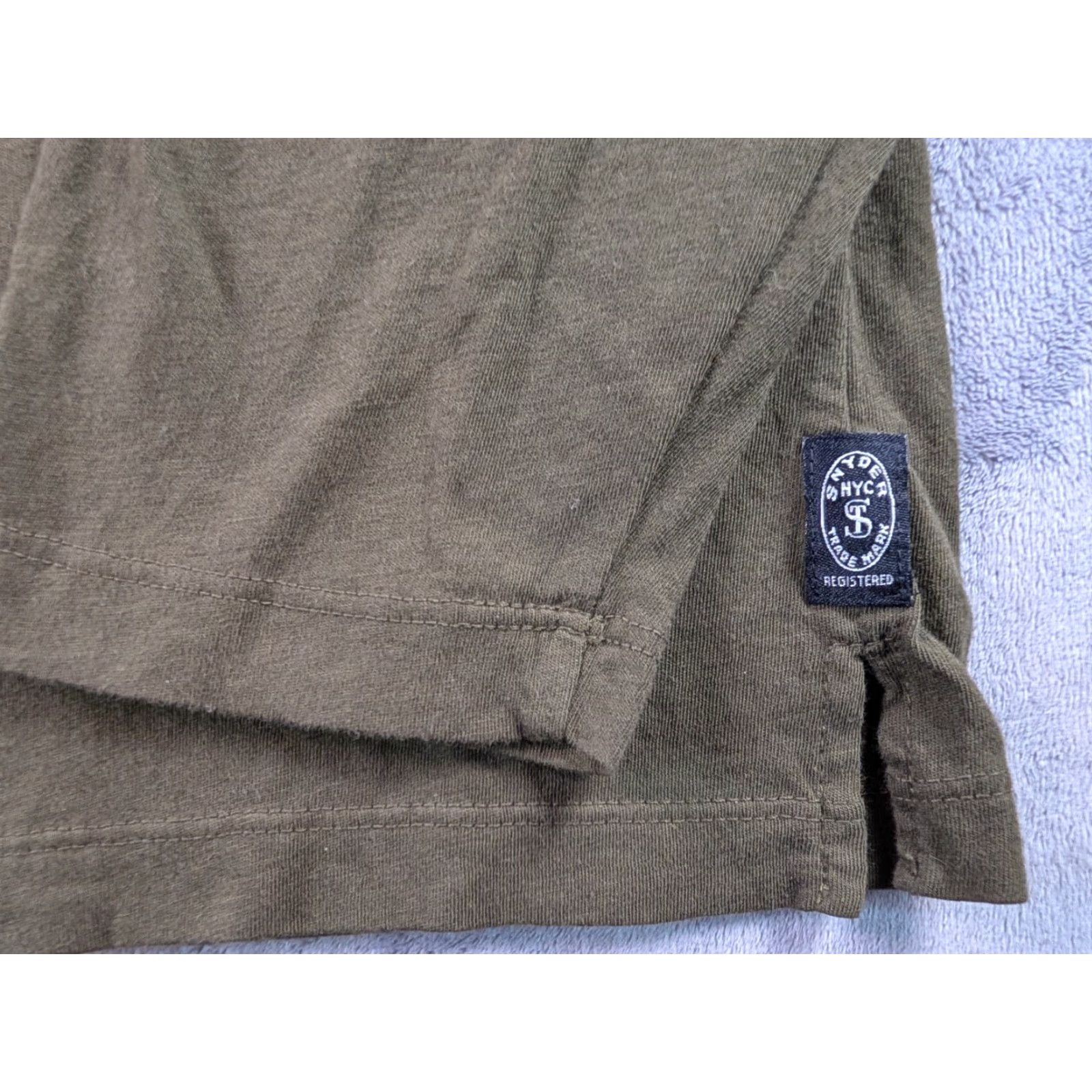Todd Snyder Todd Snyder Shirt 2XL Green Cotton Logo USA Long Sleeve T-Shirt Mens Size US XXL / EU 58 / 5 - 4 Thumbnail