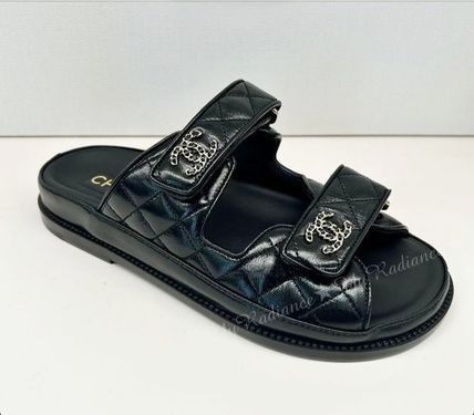 image of Chanel Os11X0124 Sandals In Black, Women's