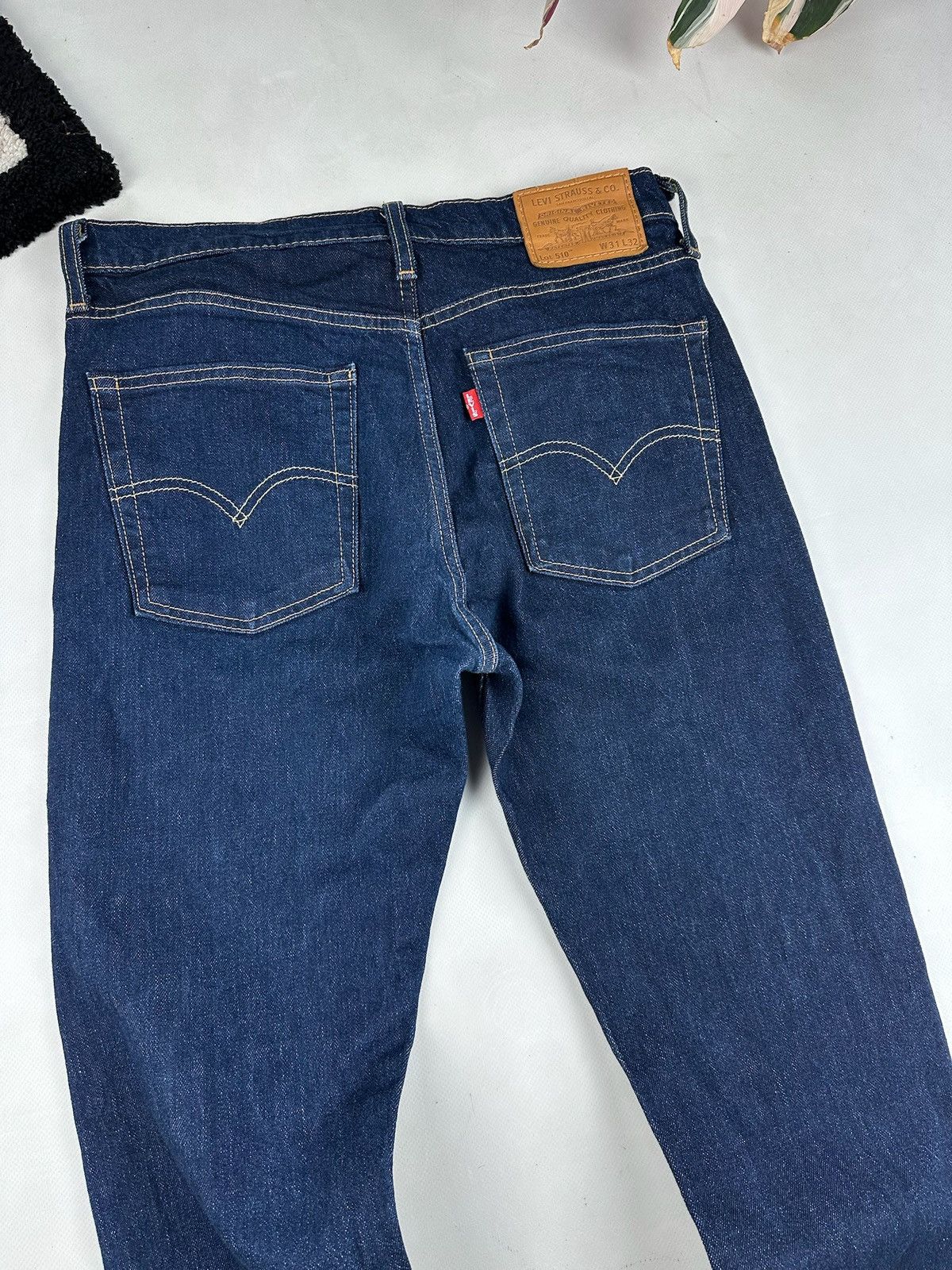 Levi's Vintage Clothing × Vintage Vintage Levi Big E Dark Denim Lot 510 Jeans premium Size US 31 - 8 Thumbnail