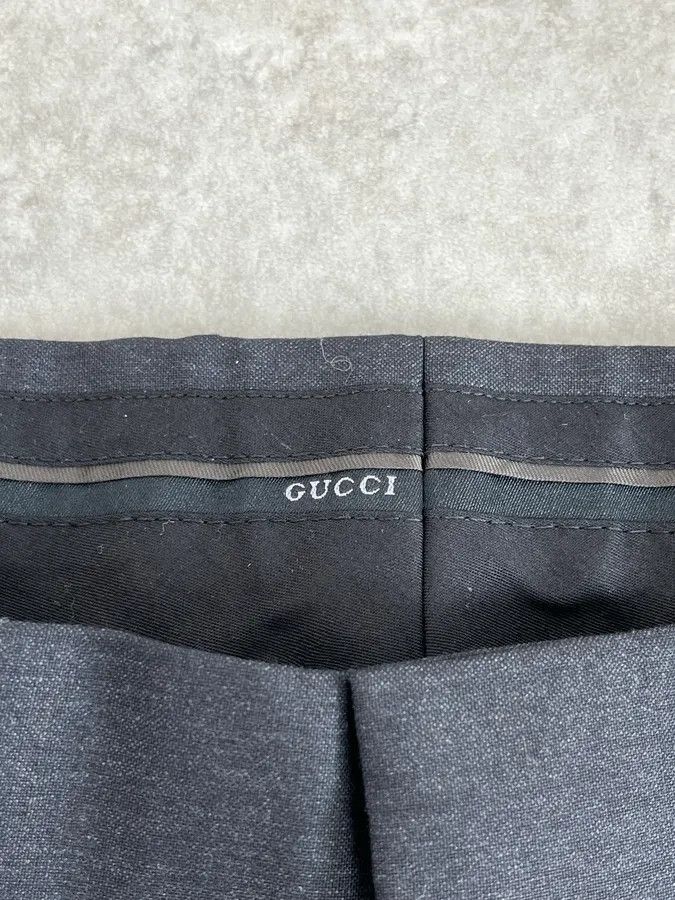 Gucci 2000s Gucci Dark Grey Regular Tailored Pants Size US 34 / EU 50 - 11 Thumbnail