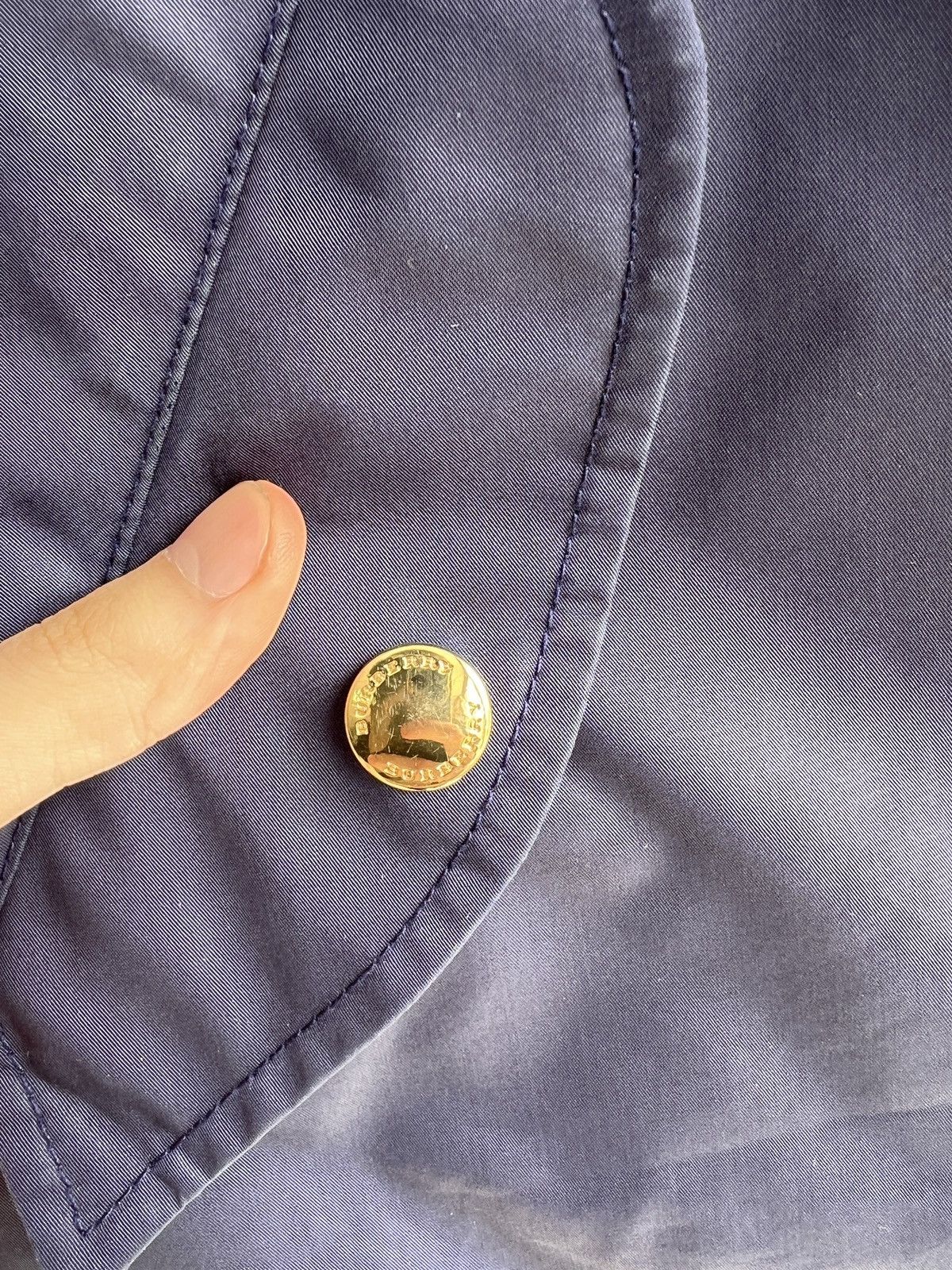 Vintage Burberry Blue Plaid Reversible Double-Zipper Jacket