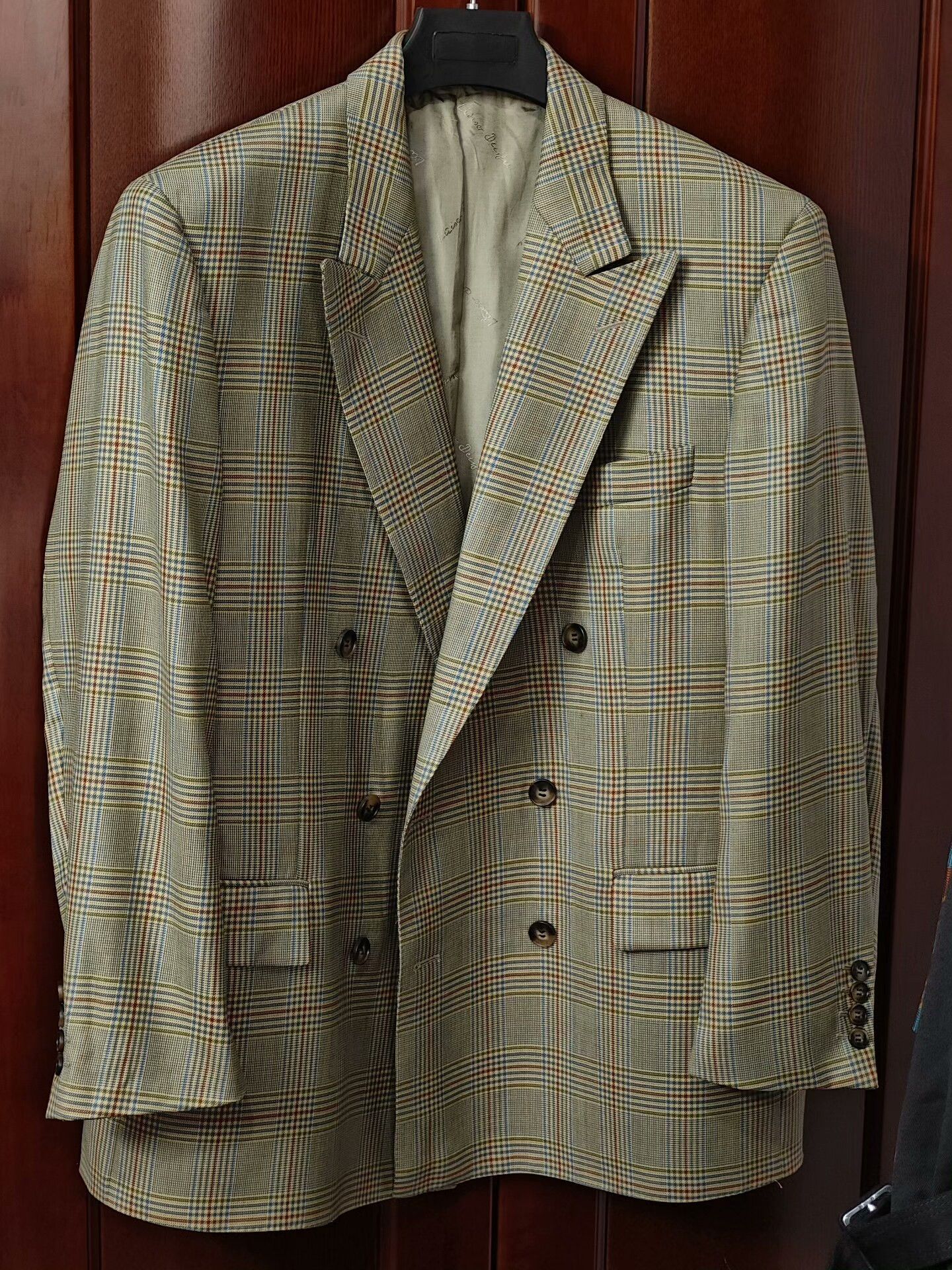 Japanese Brand Vintage Wool Blazer with Double Breasts Size US L / EU 52-54 / 3 - 1 Thumbnail