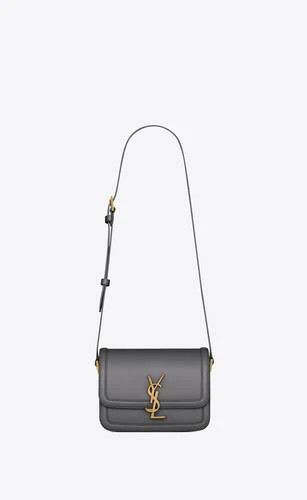 Saint Laurent Paris o1s1wg111024 Size: OS / Solferino Small Satchel Bag in Grey Size ONE SIZE - 2 Thumbnail