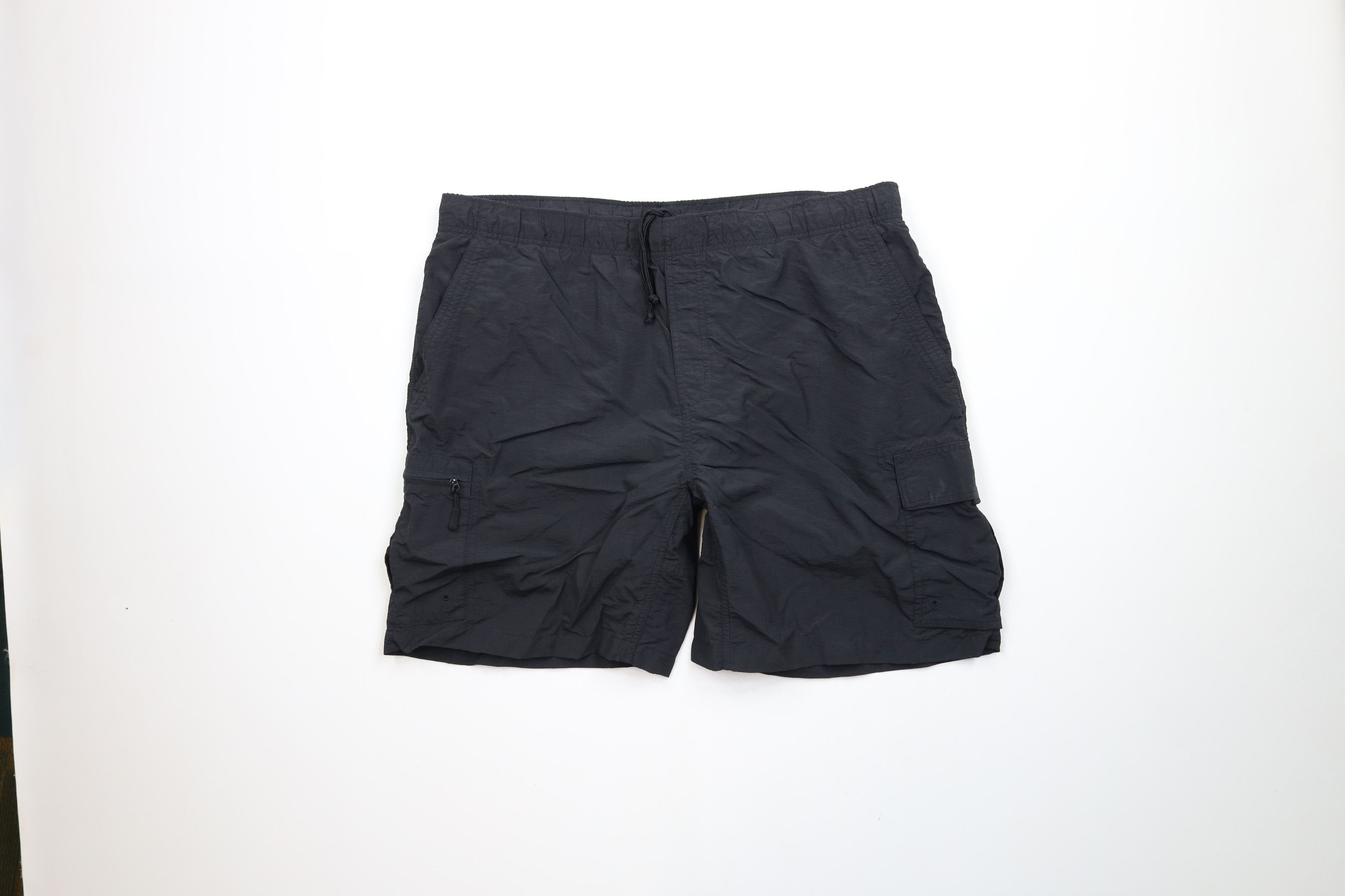 Columbia × Vintage Vintage Columbia Lined Above Knee Cargo Shorts Baggies Black Size US 36 / EU 52 - 1 Thumbnail