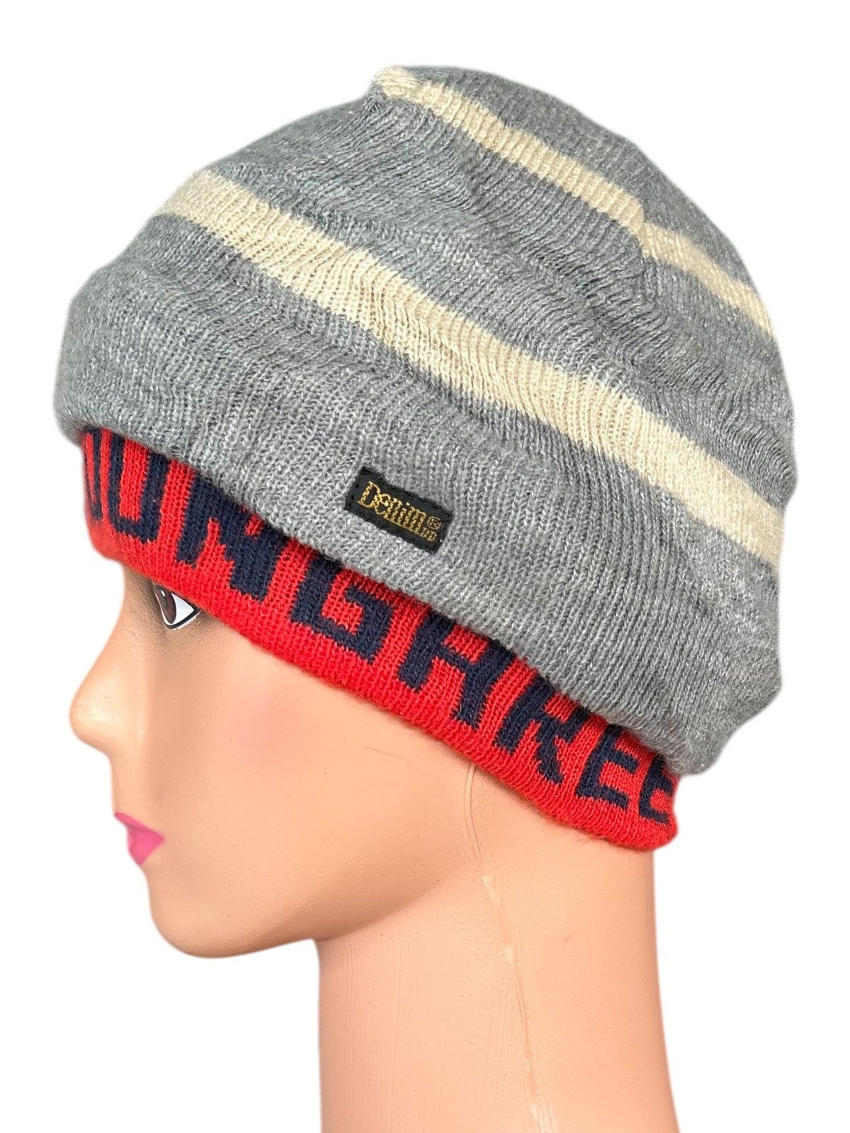 Japanese Brand × Kapital × Vintage Vintage Denim Dungaree Japanese Beanie Hats Size ONE SIZE - 1 Thumbnail