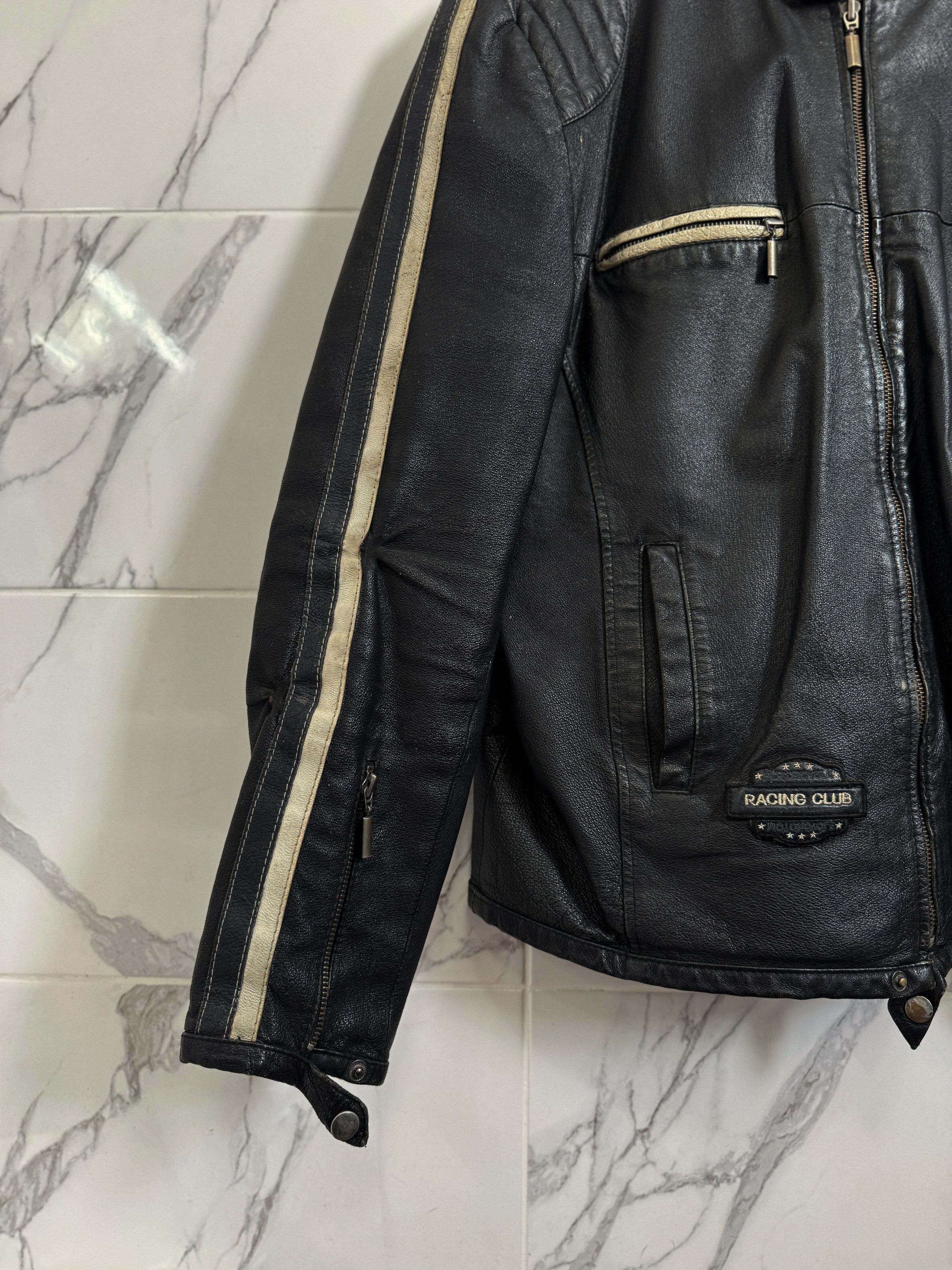 Ferrari Y2K Racing Club Leather Moto Jacket Archive Fit Size US M / EU 48-50 / 2 - 2 Thumbnail