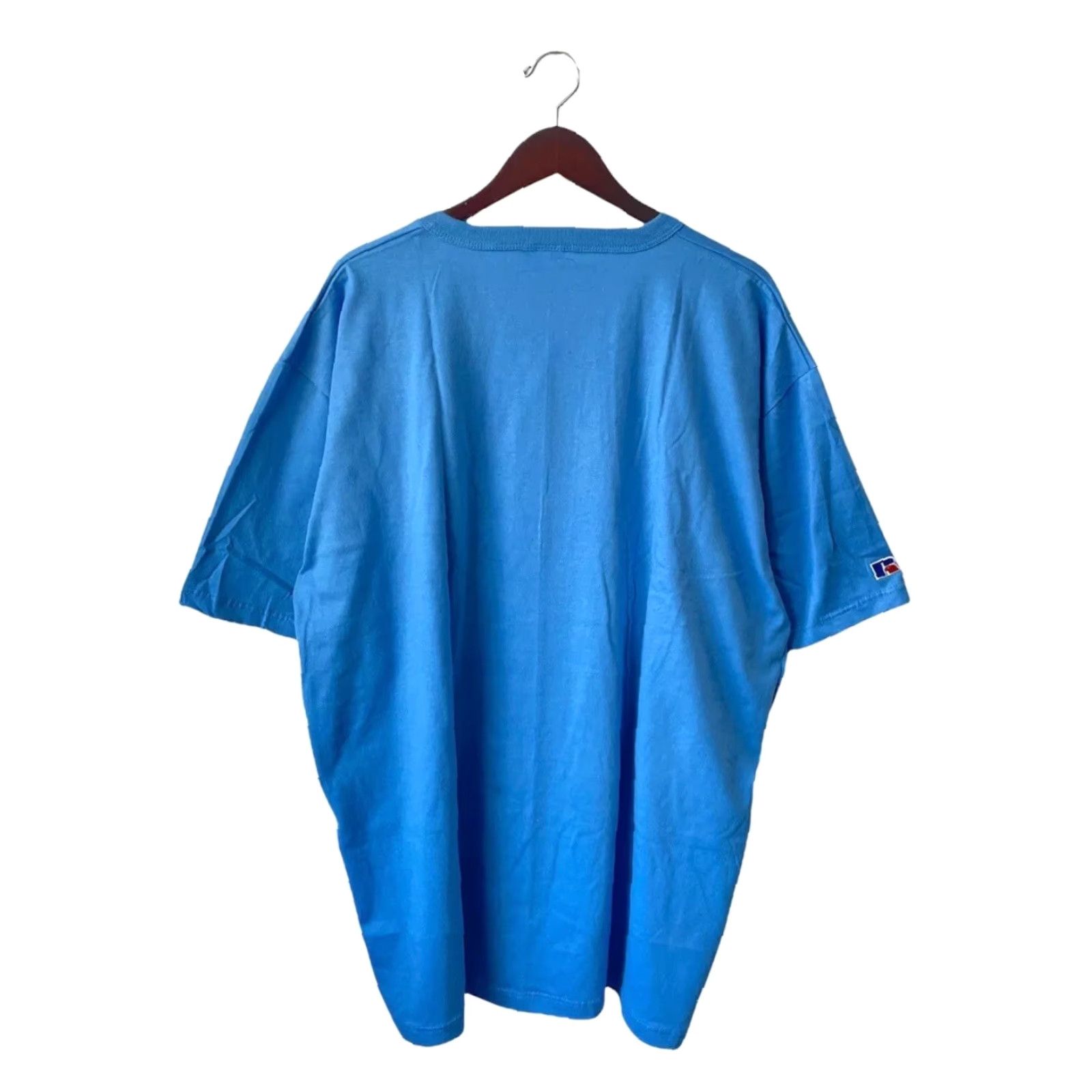 Russell Athletic VINTAGE Russell Athletic Henley T-Shirt Mens 3XL Blue 1990s Deadstock NWOT USA 90s Shirt Mens Mens Size US XXL / EU 58 / 5 - 5 Thumbnail