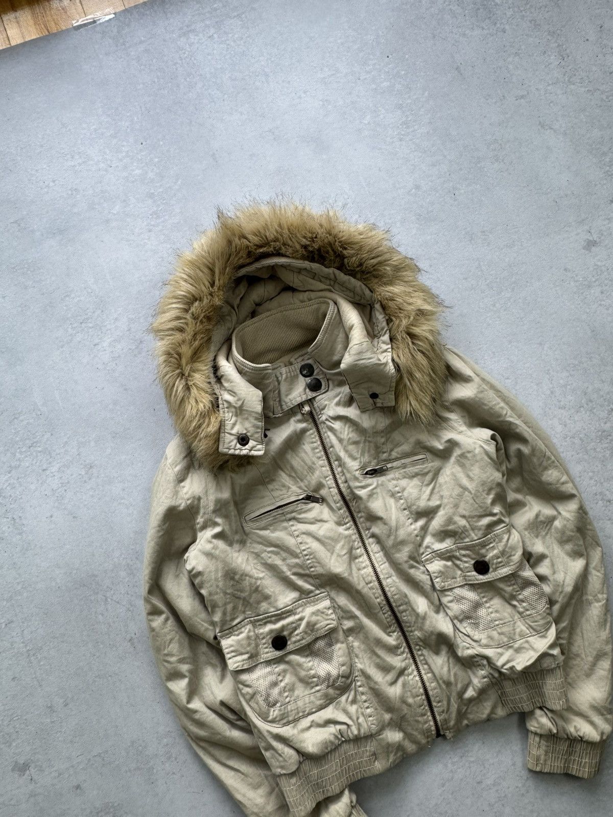 If Six Was Nine Vintage Fur Fuzzy Avant-Garde Women Y2K Bomber Jacket Size S / US 4 / IT 40 - 5 Thumbnail