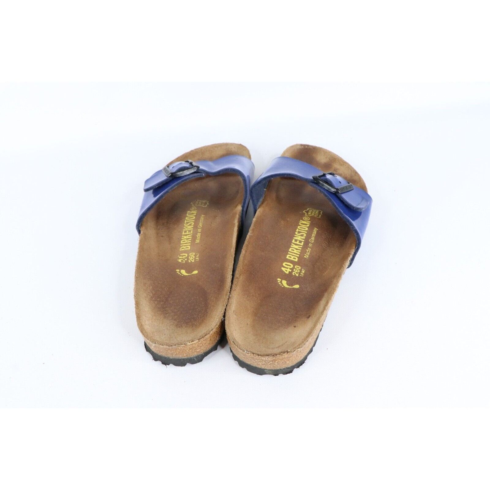 Birkenstock × Vintage Vintage Birkenstock Distressed Patent Leather Buckle Sandals Size US 9 / IT 39 - 5 Thumbnail