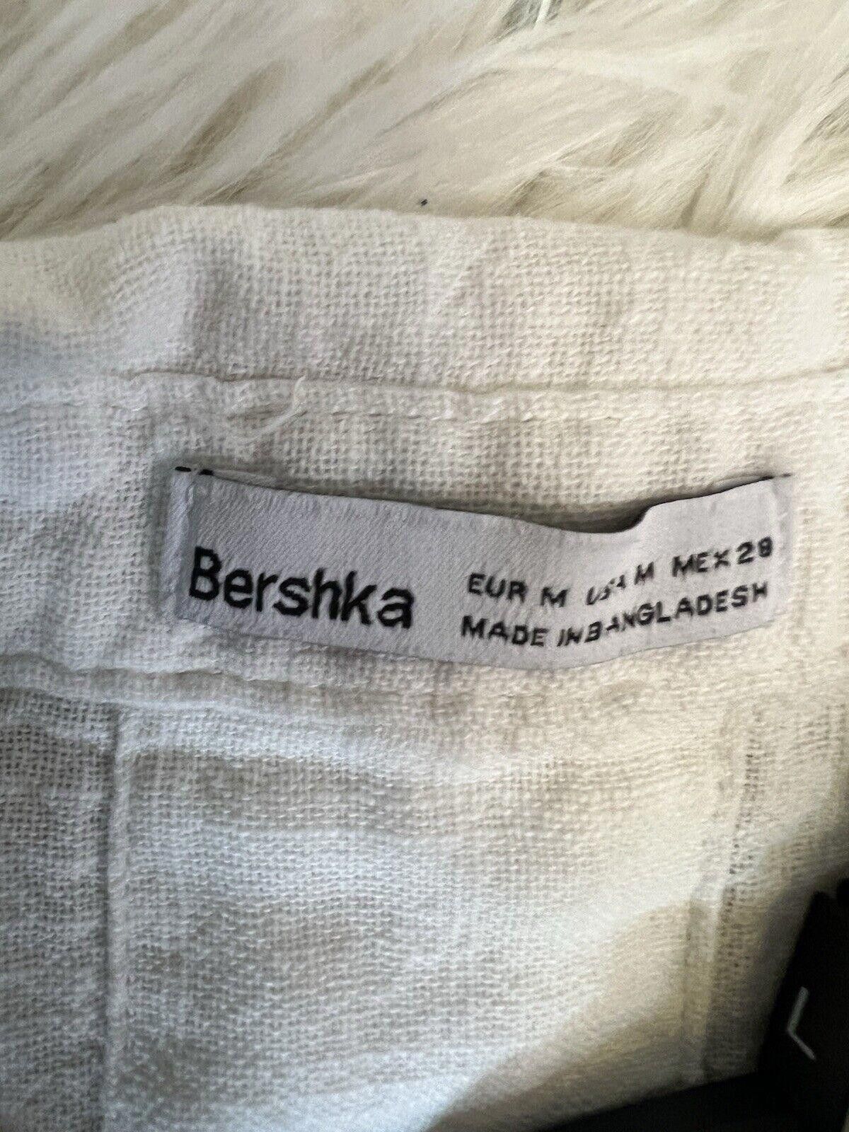 Bershka Bershka Short Sleeve Rustic Textured Crop 100 Cotton Size M / US 6-8 / IT 42-44 - 5 Thumbnail