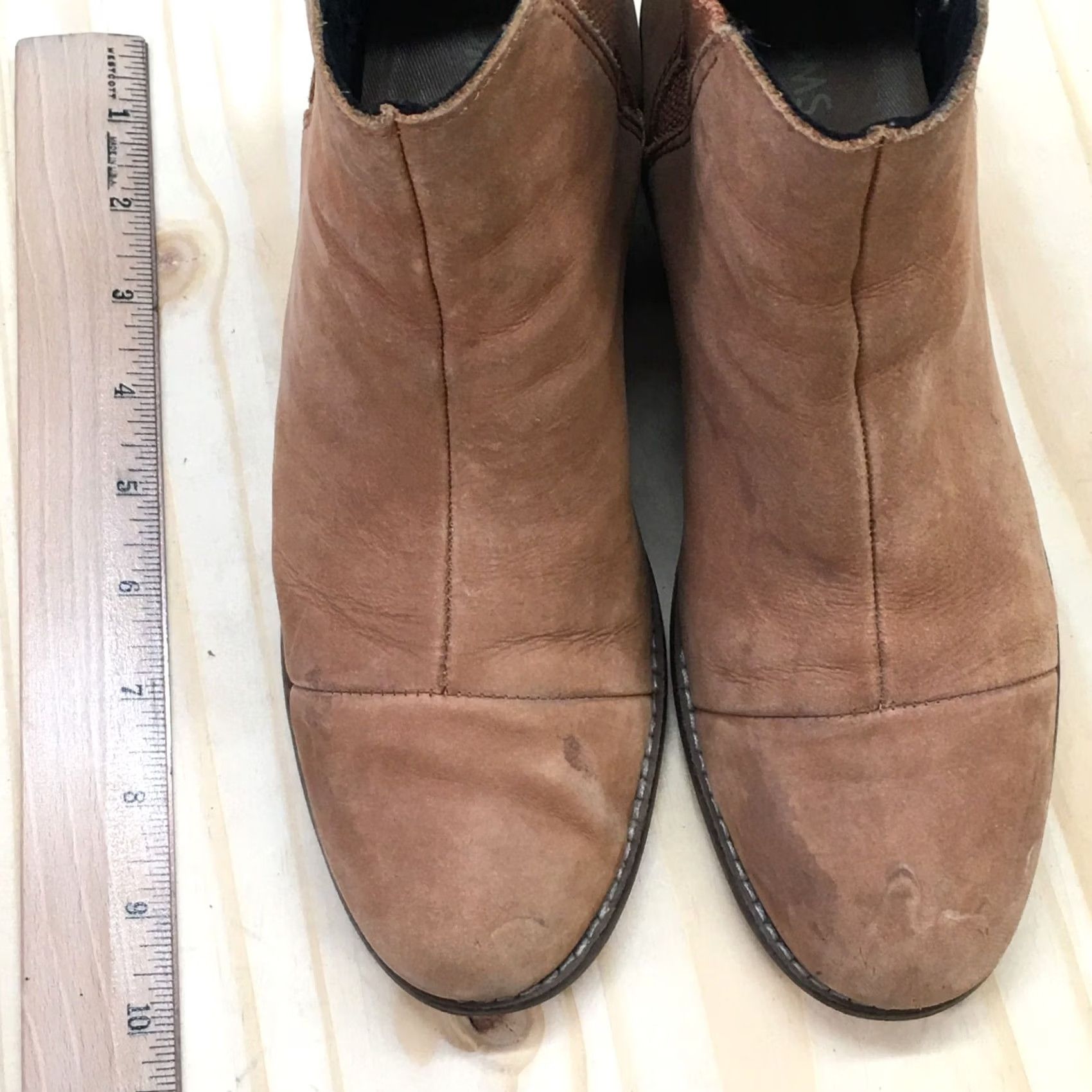 Toms TOMS Boots Womens 7.5 Esme Chelsea Brown Pull On Ankle Top Casual Block Shoes 10012462 Size M / US 6-8 / IT 42-44 - 7 Thumbnail