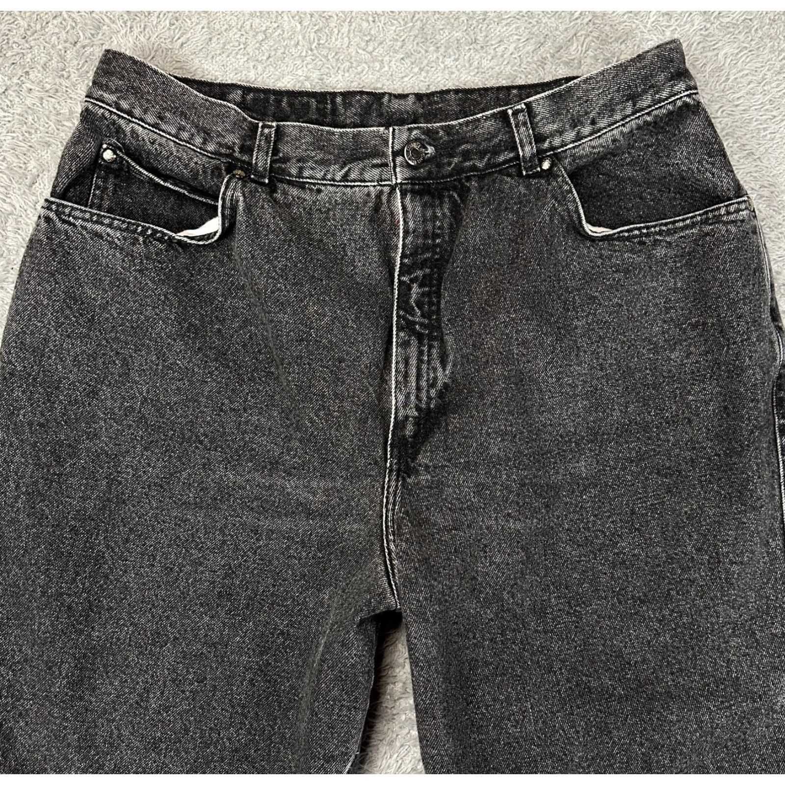 Levi's VINTAGE Levi's Jeans Womens 22 (34x31.5) Black Denim 900 Series 80s 90s Size 40" / US 18 - 4 Thumbnail