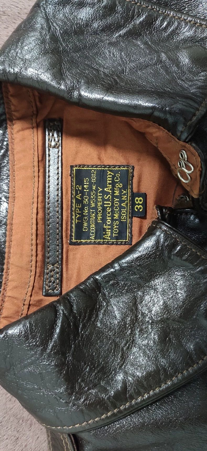 TOYS McCOY TOYS McCoy TMJ1811 Tea Core Horse Leather A-2 Jacket Size US M / EU 48-50 / 2 - 3 Thumbnail