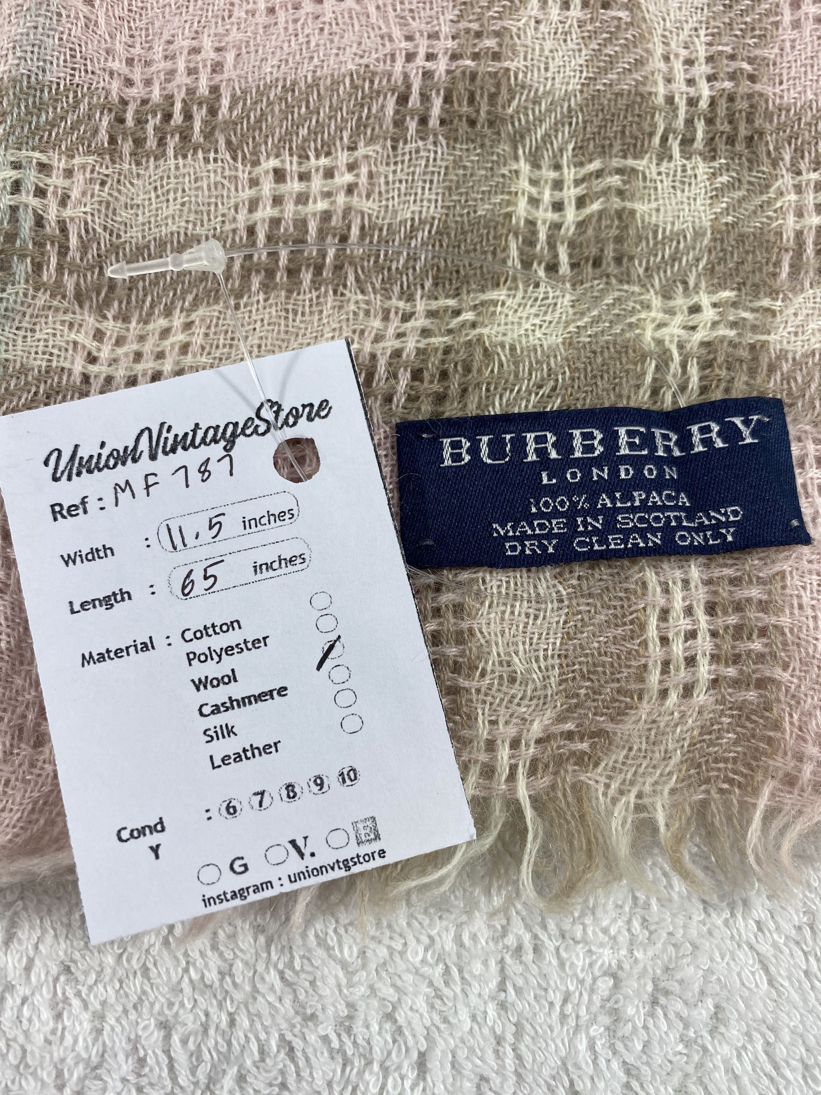 Burberry Vintage Burberry Scarf/Muffler/Neckwear MF787 Size ONE SIZE - 4 Thumbnail
