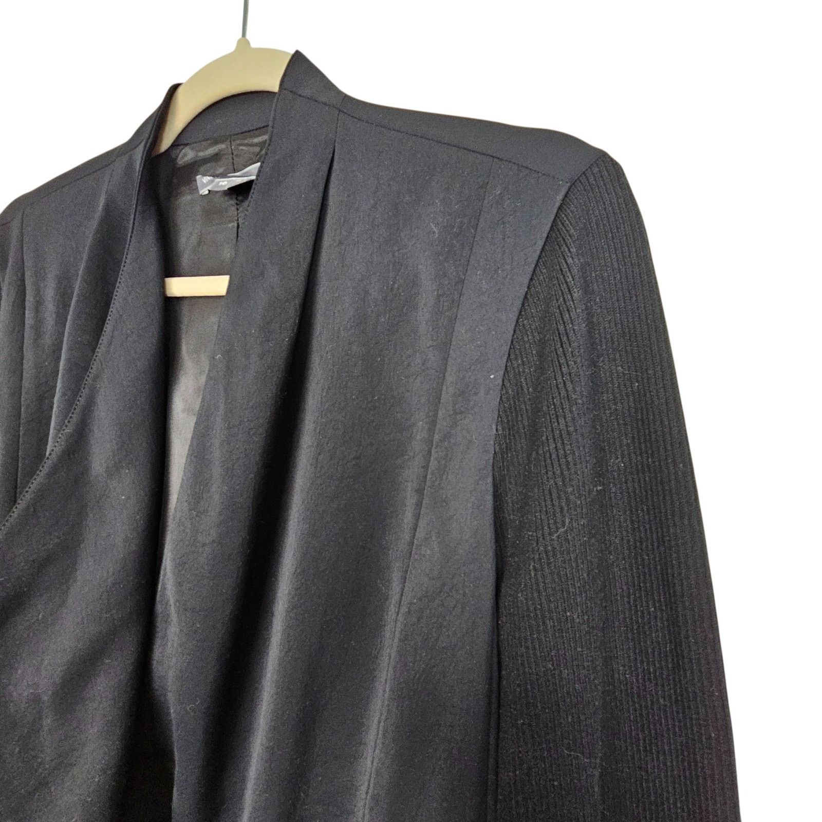 Vince Vince Womens Drapey Mixed Media Sweater Blazer 10 Designer Size L / US 10 / IT 46 - 5 Thumbnail