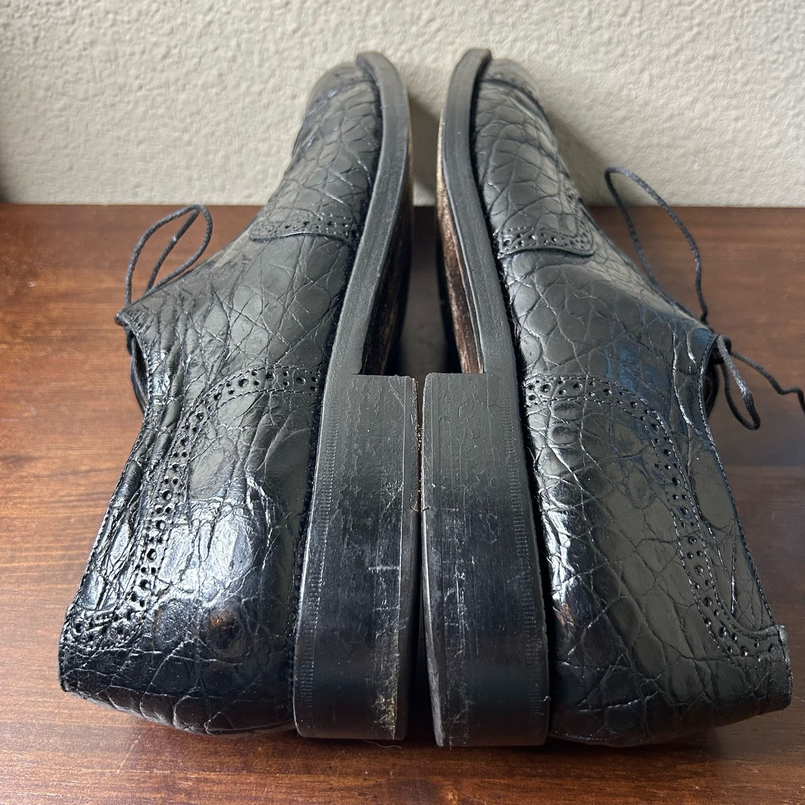 Salvatore Ferragamo Salvatore Ferragamo Shoes Black Leather Oxfords Size 11 Size US 11 / EU 44 - 8 Thumbnail