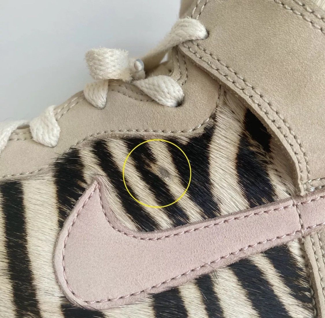 Nike 2004 Nike Dunk High Zebra Horse Hair Birch Size US 8 / EU 41 - 14 Thumbnail