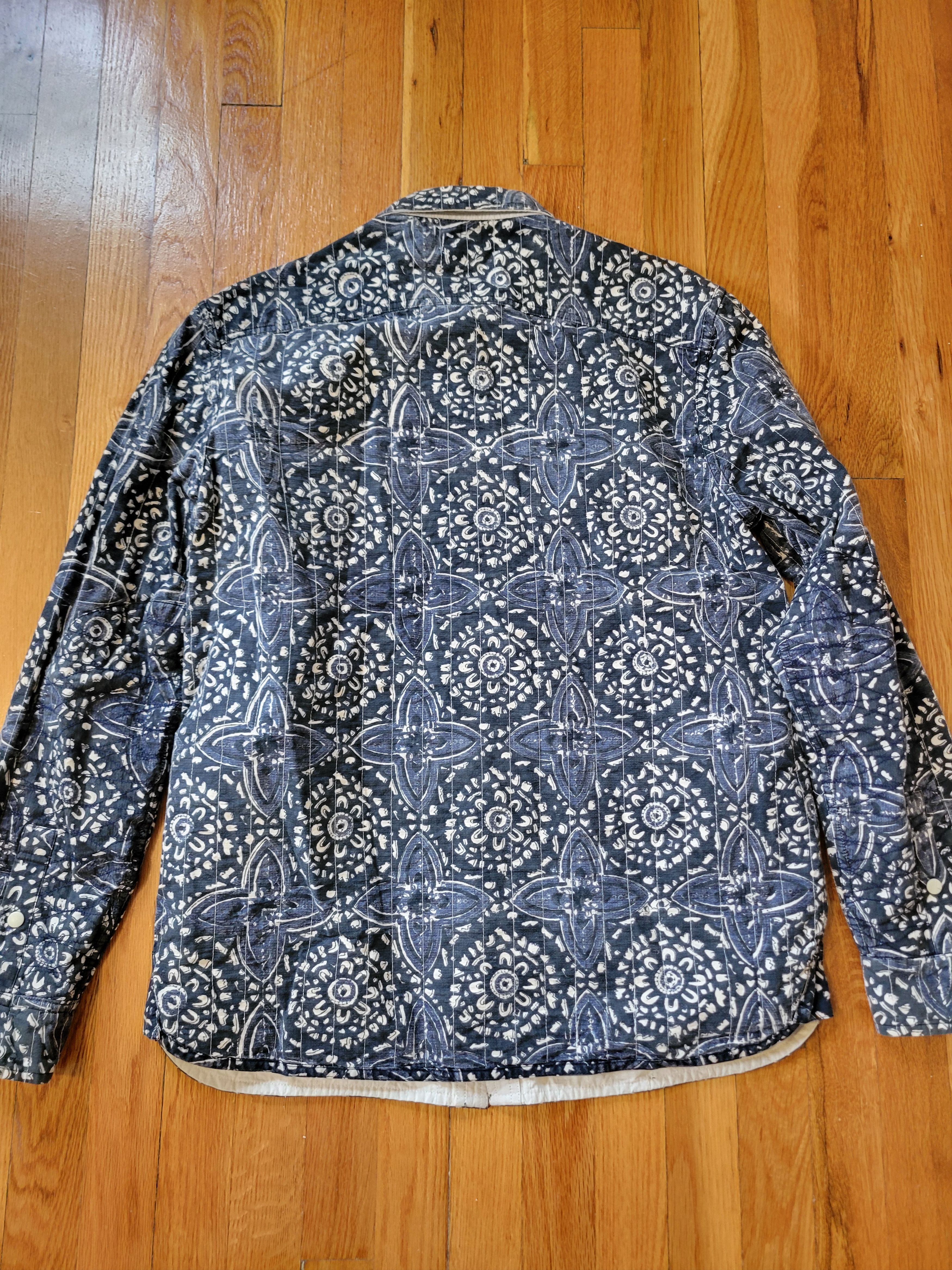 18 East Claremont Jacket Blue Block Print Size US M / EU 48-50 / 2 - 4 Thumbnail
