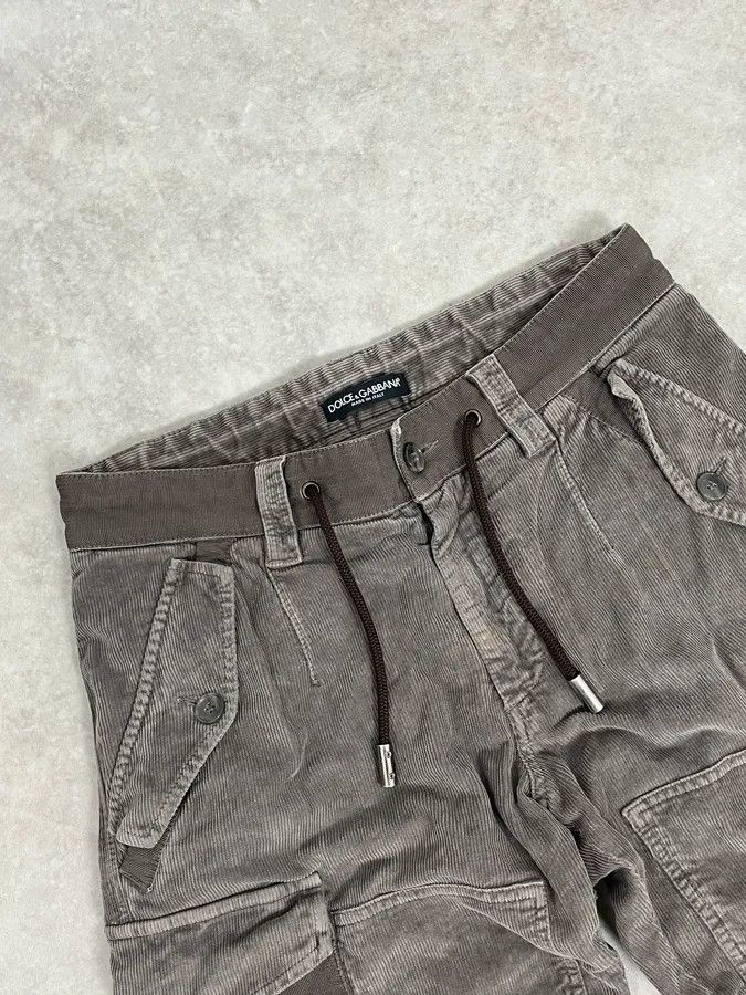 Dolce & Gabbana Dolce & Gabbana Grey Multipockets Cargo Pants Size US 31 - 6 Thumbnail