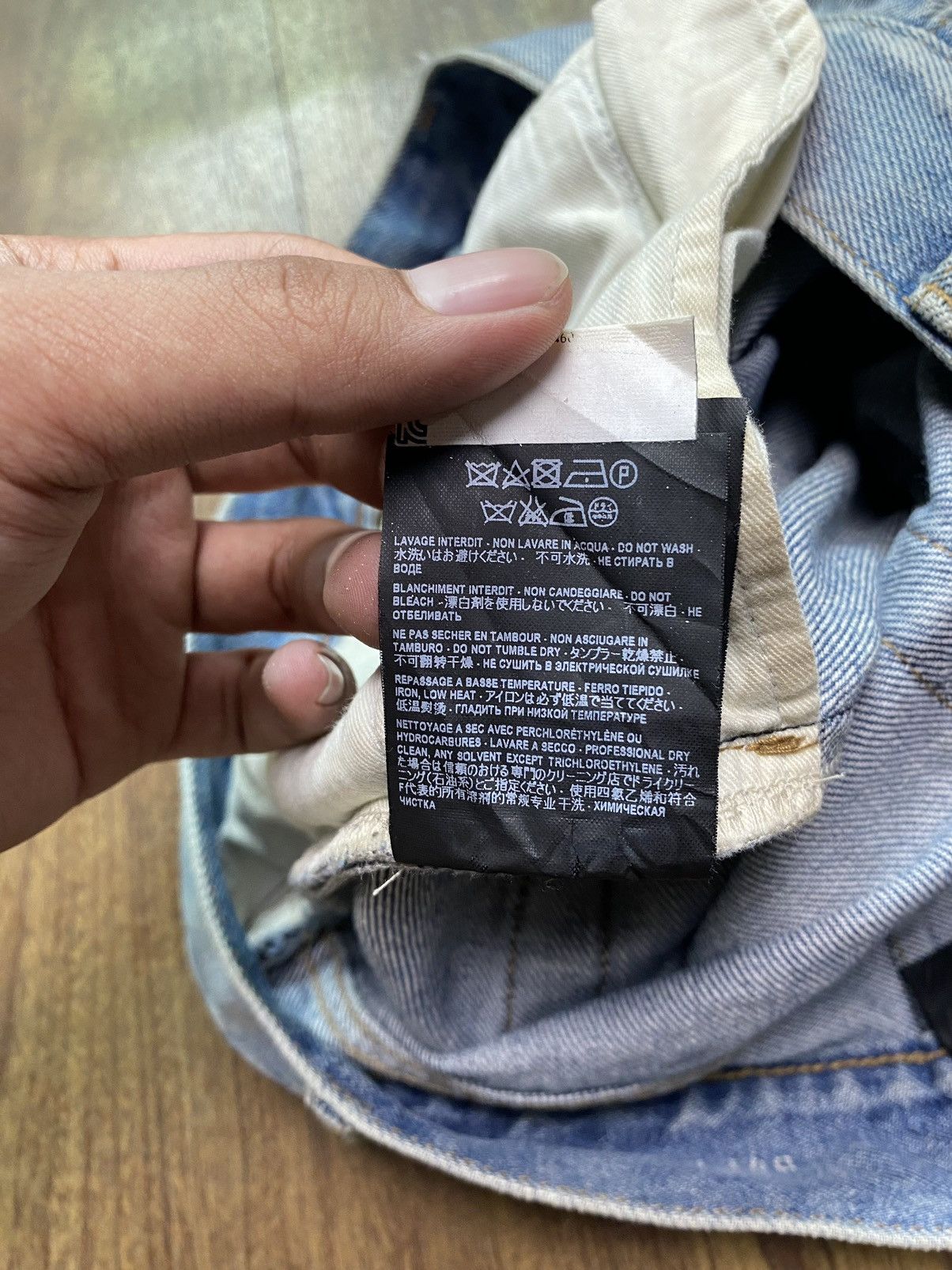 Hedi Slimane × Saint Laurent Paris Saint Laurent D01 Blue Washed Jeans Size US 29 - 10 Thumbnail