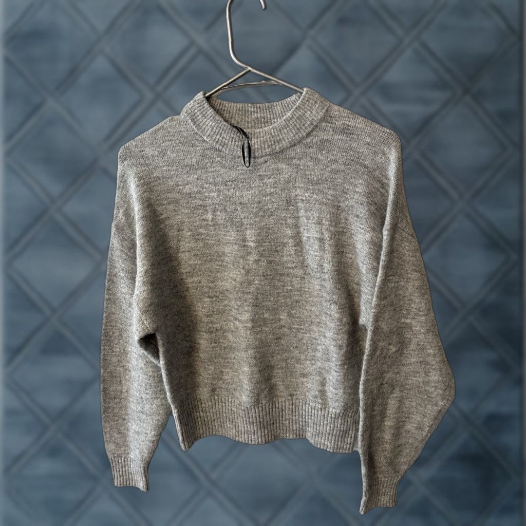 H&M H&M Womens Pullover Sweater Gray Long Sleeve Crew Neck XS Acrylic Blend Solid Heathered Pattern Size XS / US 0-2 / IT 36-38 - 1 Thumbnail