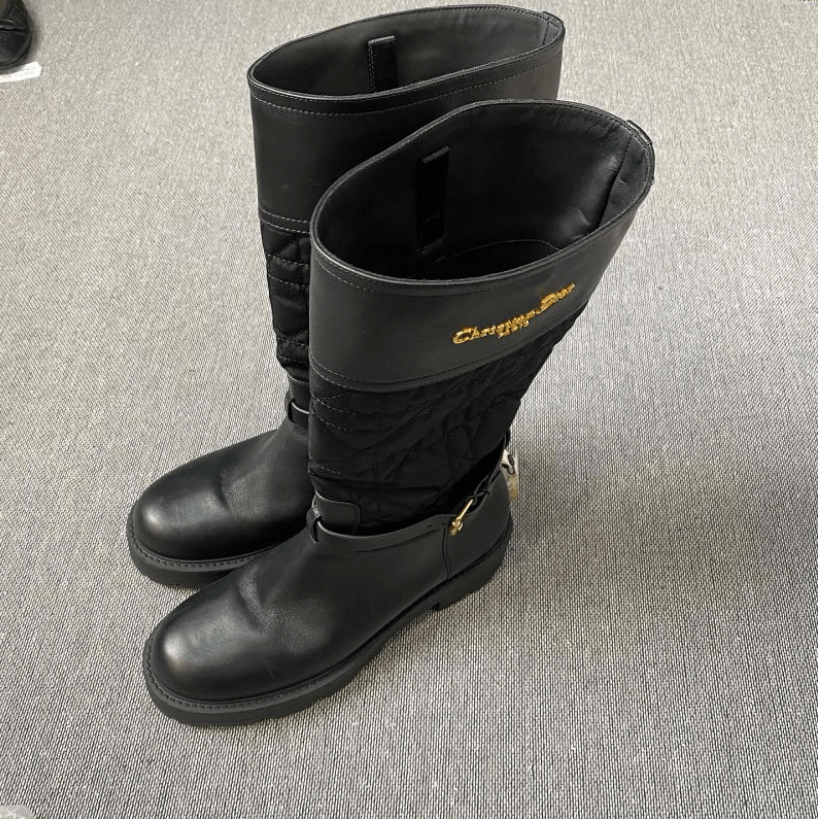 Dior Dior Calfskin Leather High Boot Size US 8 / IT 38 - 1 Thumbnail