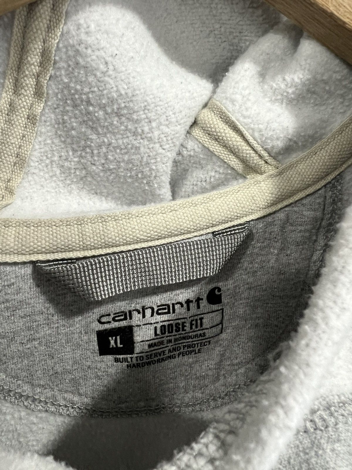 Carhartt Vintage Carhartt Hoodie sweater sleeve spellout jacket shirt Size US XL / EU 56 / 4 - 5 Thumbnail