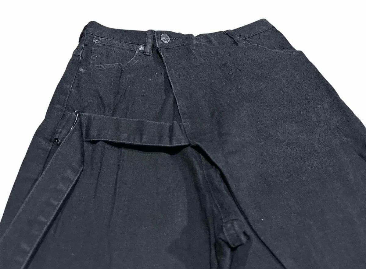 Japanese Brand × Lad Musician 🔥Y2K Archived Lad Musician Wrap Bondage Denim Black Size US 28 / EU 44 - 5 Thumbnail