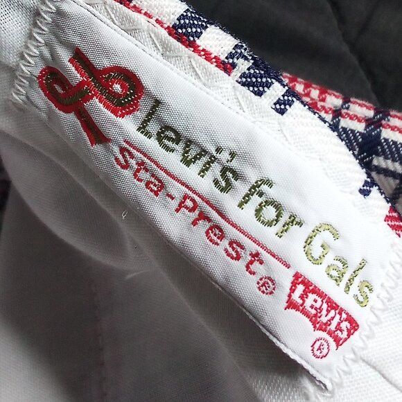 Levi's Vintage Levi's Sta-Prest Gals Plaid Polyester Pants Flared Size 30" / US 8 / IT 44 - 5 Thumbnail