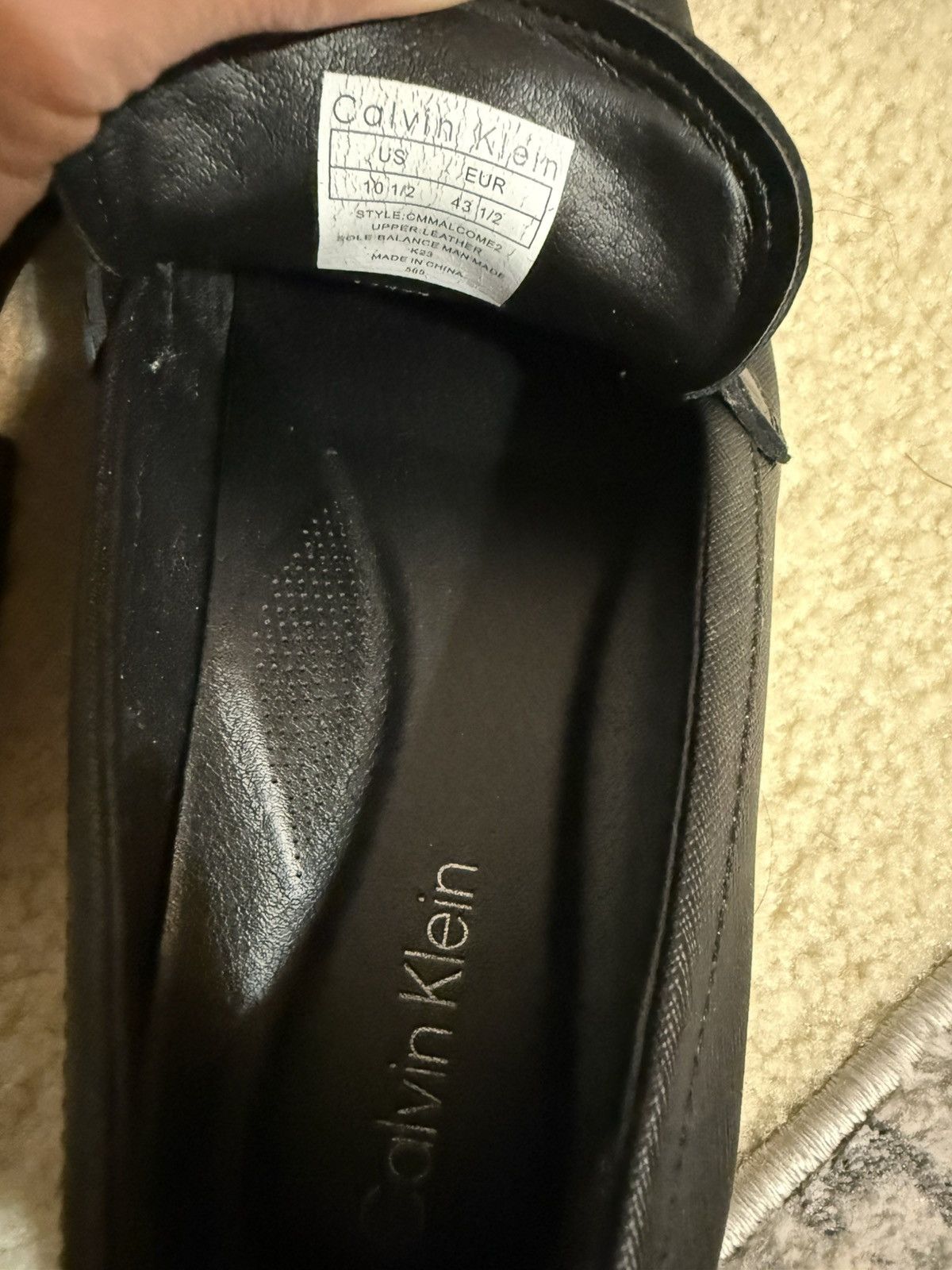 Calvin Klein Calvin Men's Malcome Slip-on Dress Shoes size 10,5 Size US 10.5 / EU 43-44 - 5 Thumbnail