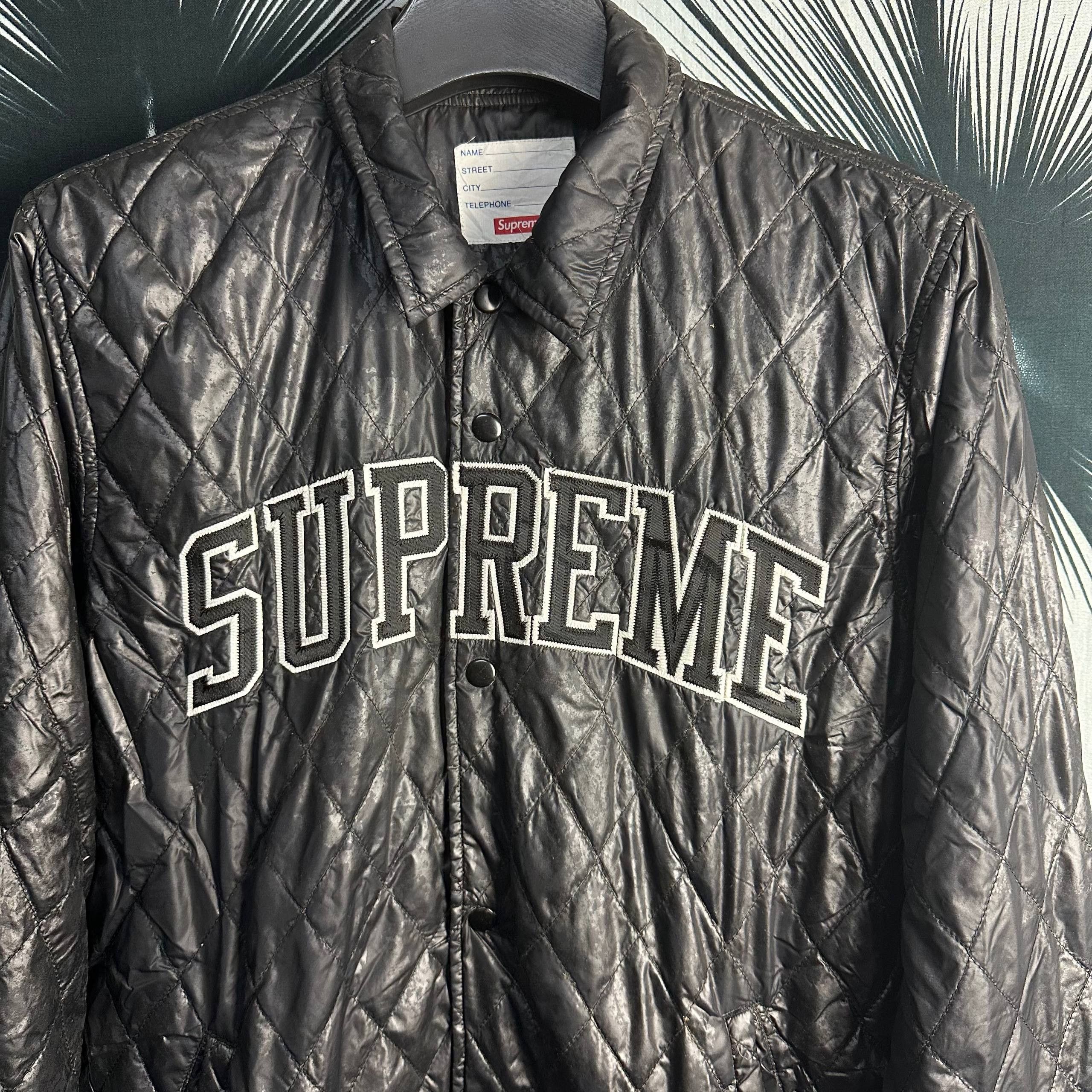 Supreme FW14 Supreme Quilted Arc Logo Coaches Jacket Size US L / EU 52-54 / 3 - 3 Thumbnail