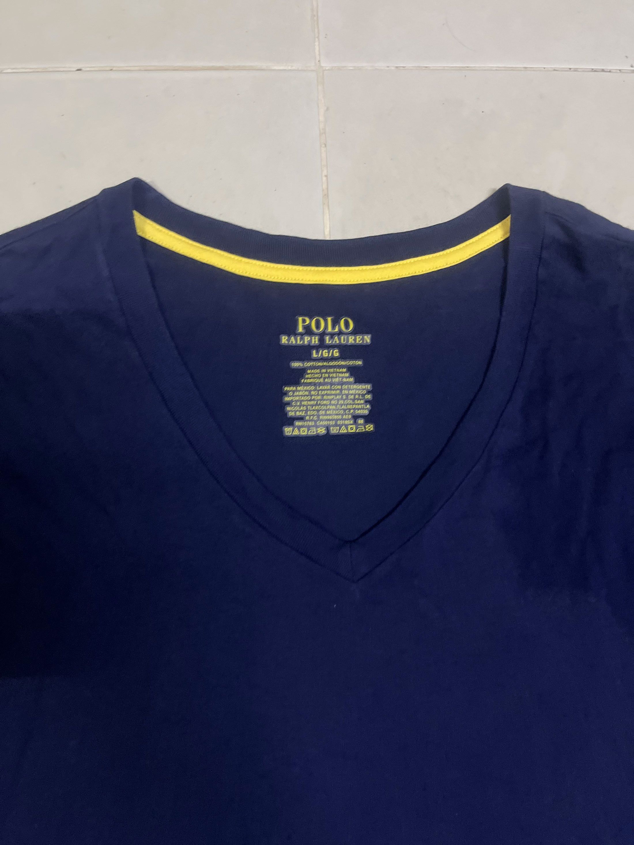 Polo Ralph Lauren Polo Ralph Lauren V Neck Blank Plain Size US L / EU 52-54 / 3 - 2 Thumbnail
