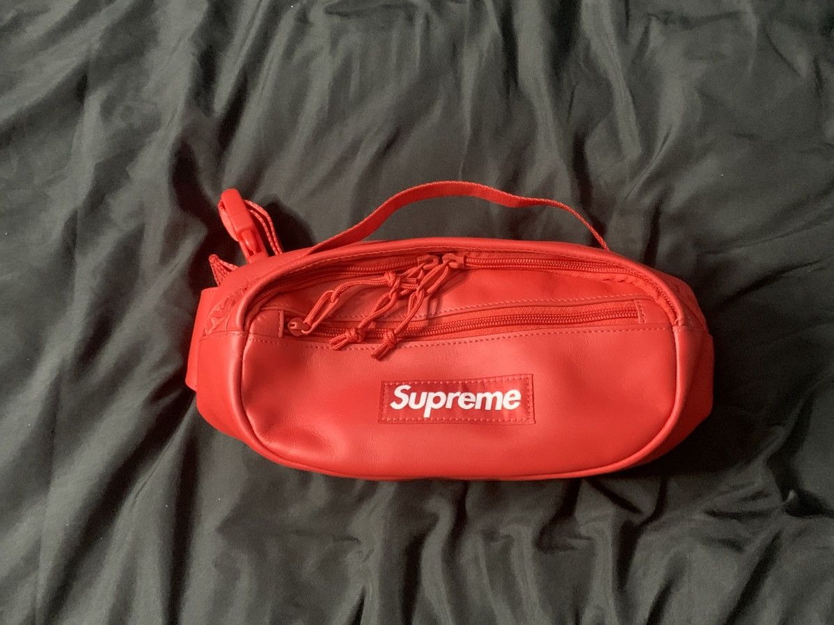 Supreme Leather Waist Bag
