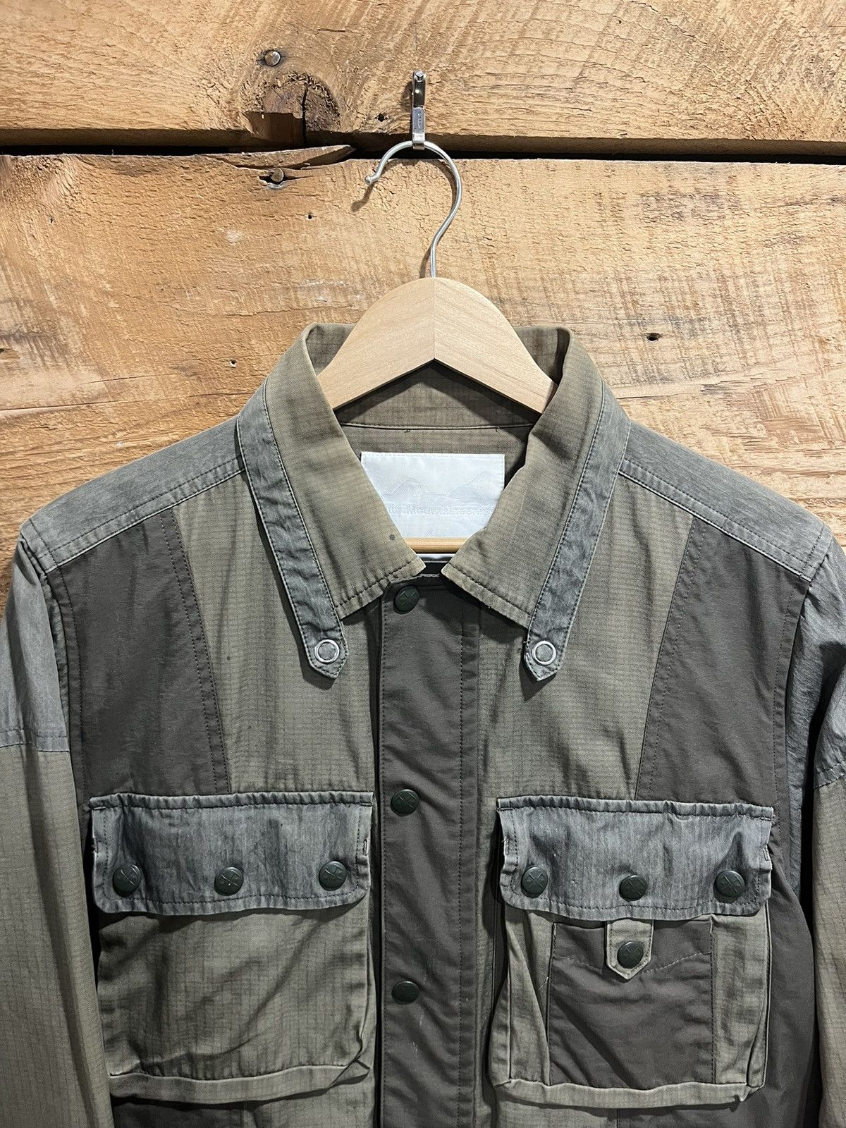 White Mountaineering White Mountaineering Cloth Military Jacket Olive Green Size US L / EU 52-54 / 3 - 6 Thumbnail