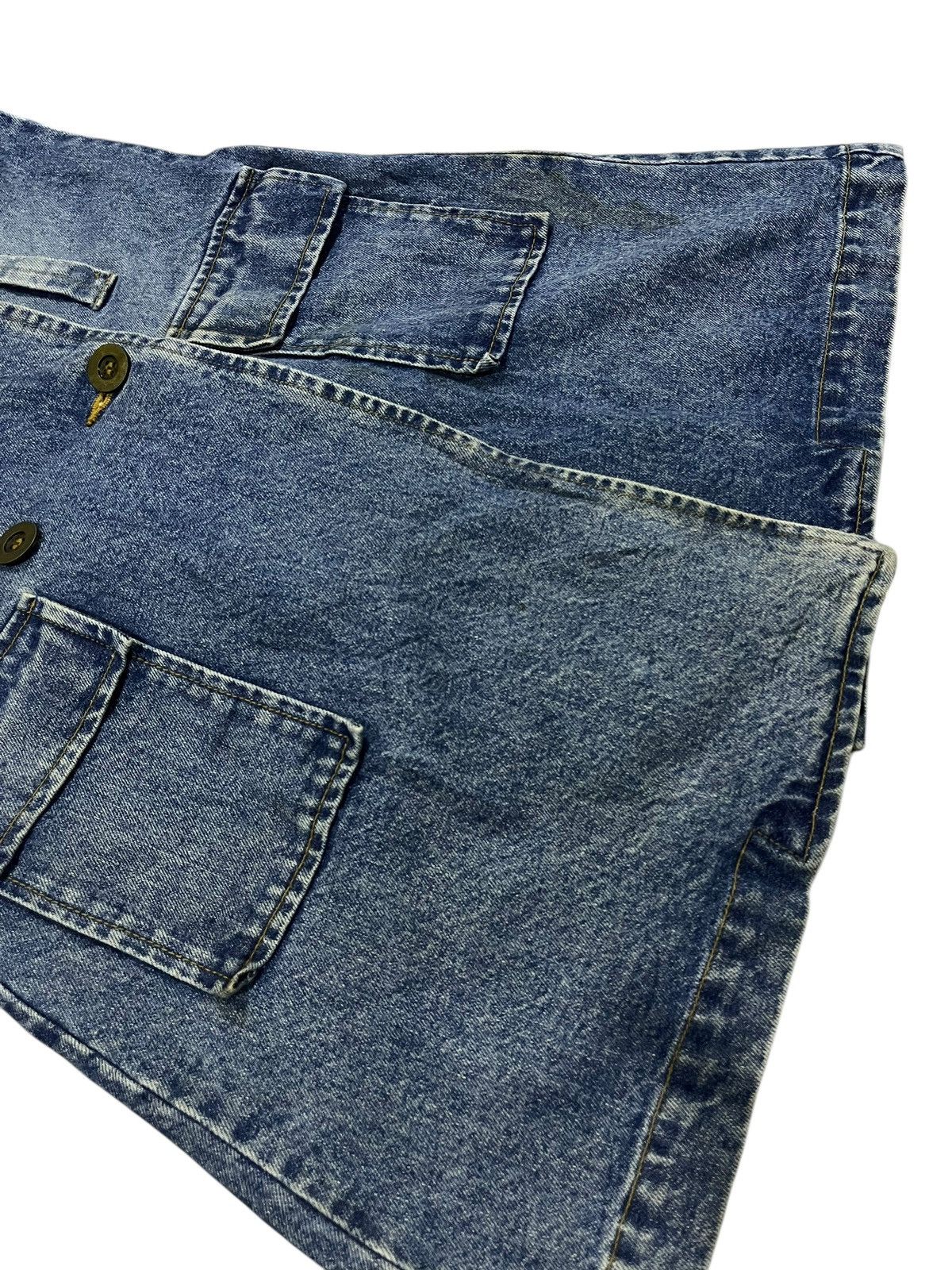 Hysteric Glamour 🇯🇵 BLUE MOON BLUE JAPAN DOUBLE BREASTED DENIM LONG JACKET Size ONE SIZE - 8 Thumbnail