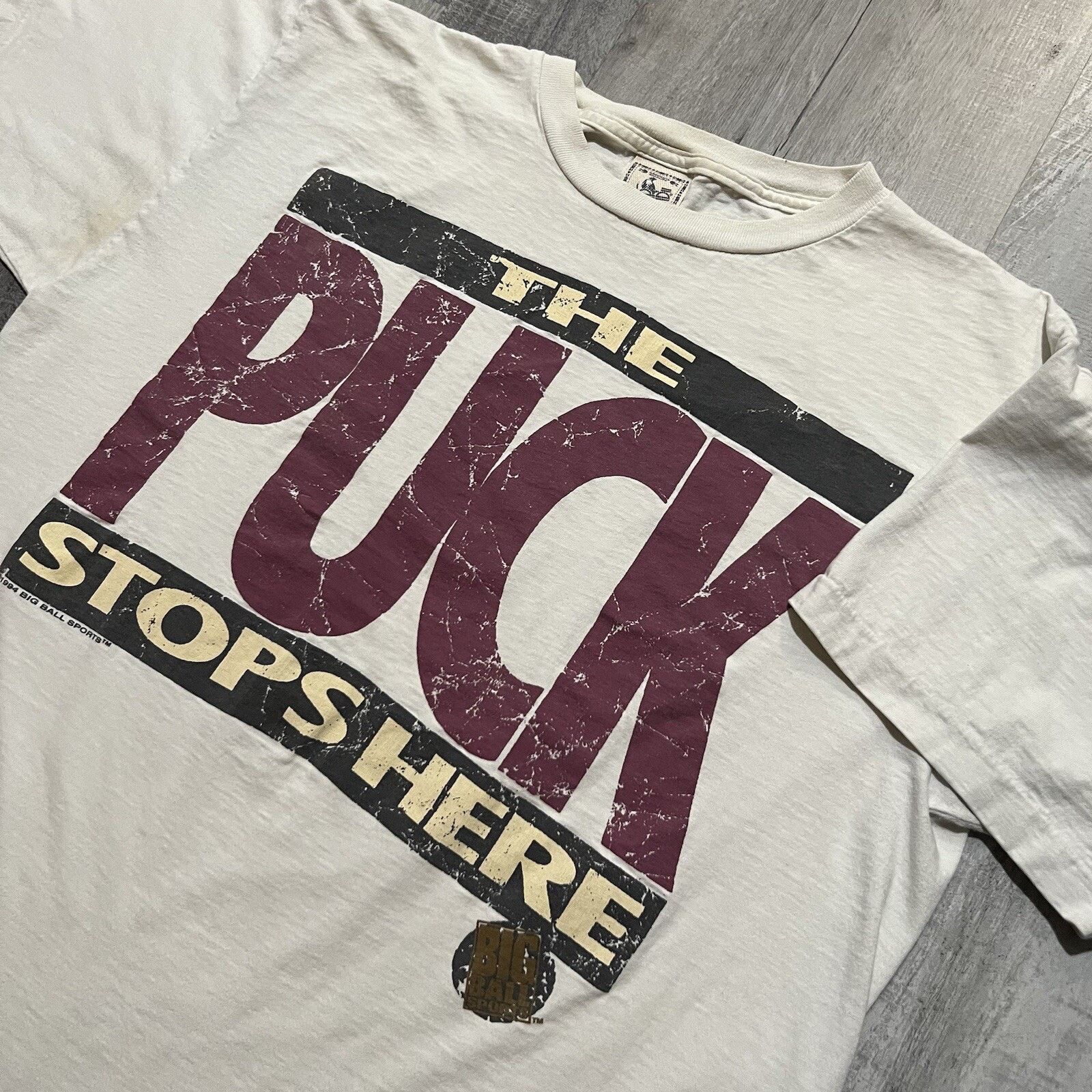 Vintage VTG Hockey Is Life The Puck Stops Here 90s Goalie Shirt XL Size US XL / EU 56 / 4 - 3 Thumbnail