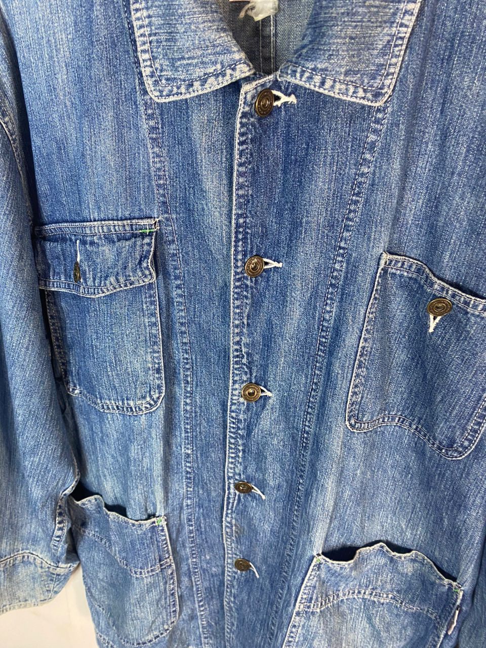 Other Vintage chore button up denim jacket by pract studio Size US L / EU 52-54 / 3 - 4 Thumbnail