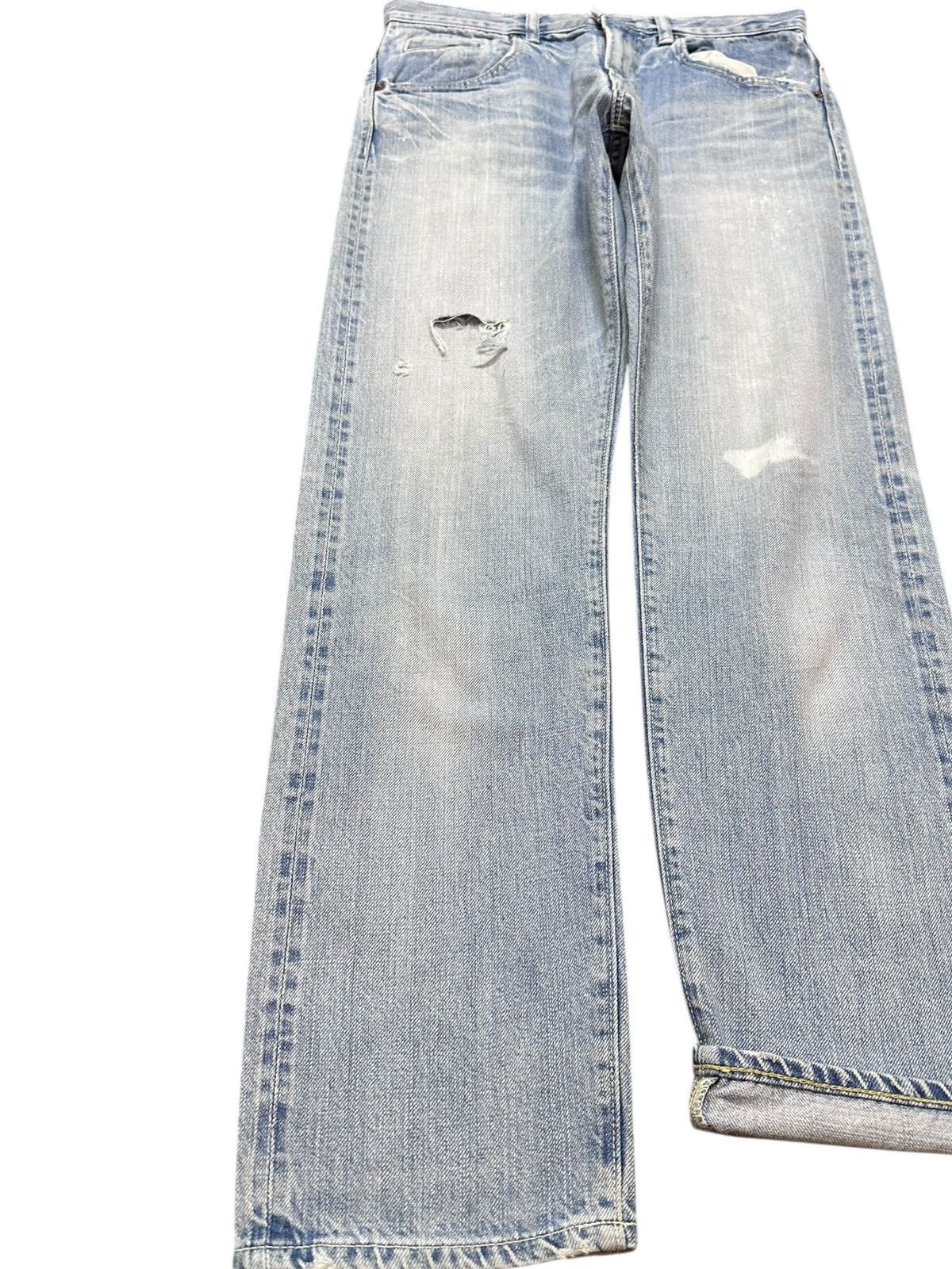 Japanese Brand Vintage Japanese Brand Selvedge Faded Grunge Denim Size US 29 - 4 Thumbnail