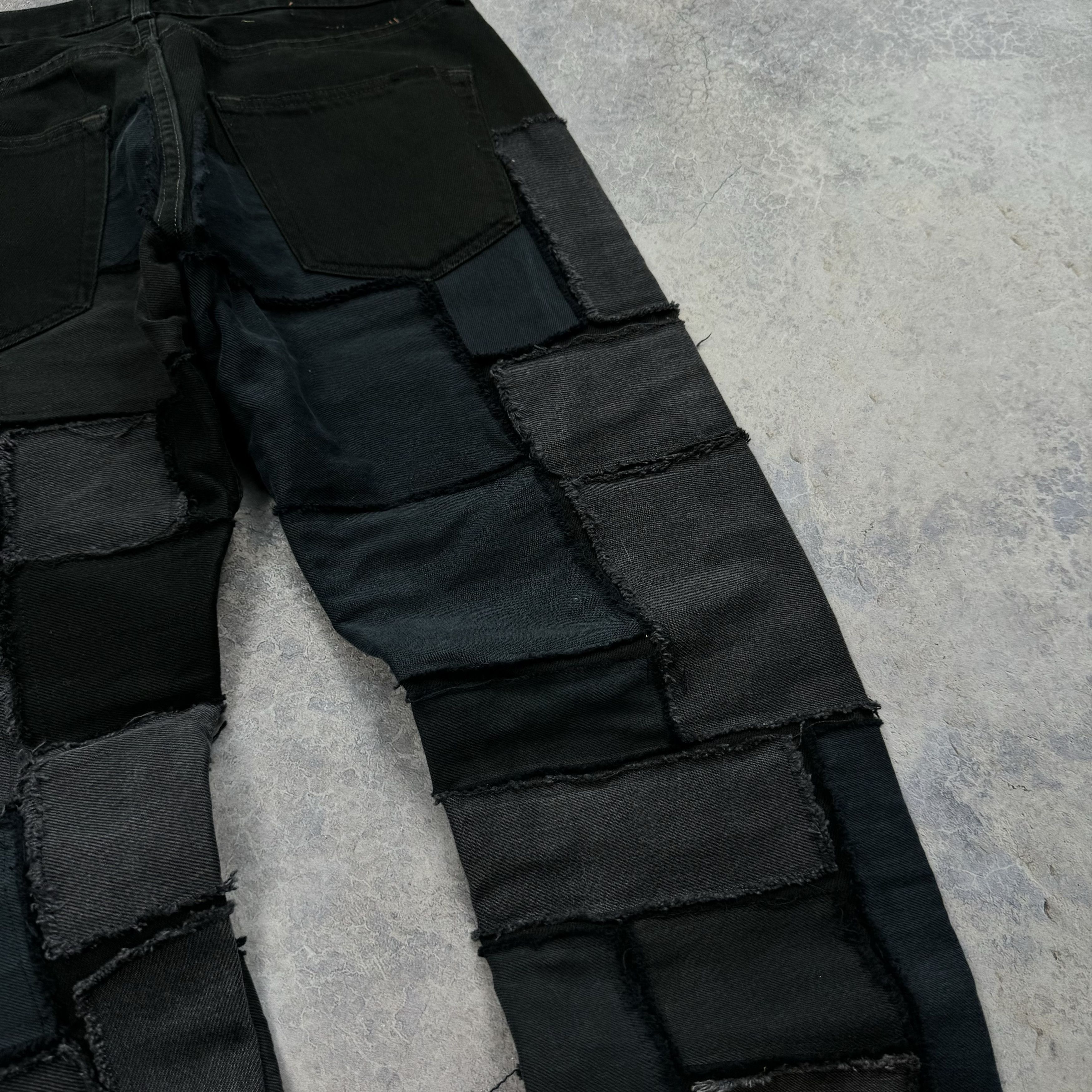 Levi's VINTAGE LEVIS PATCHWORK DISTRESSED BLACK JEANS - SIZE 32x32 Size US 32 / EU 48 - 10 Thumbnail