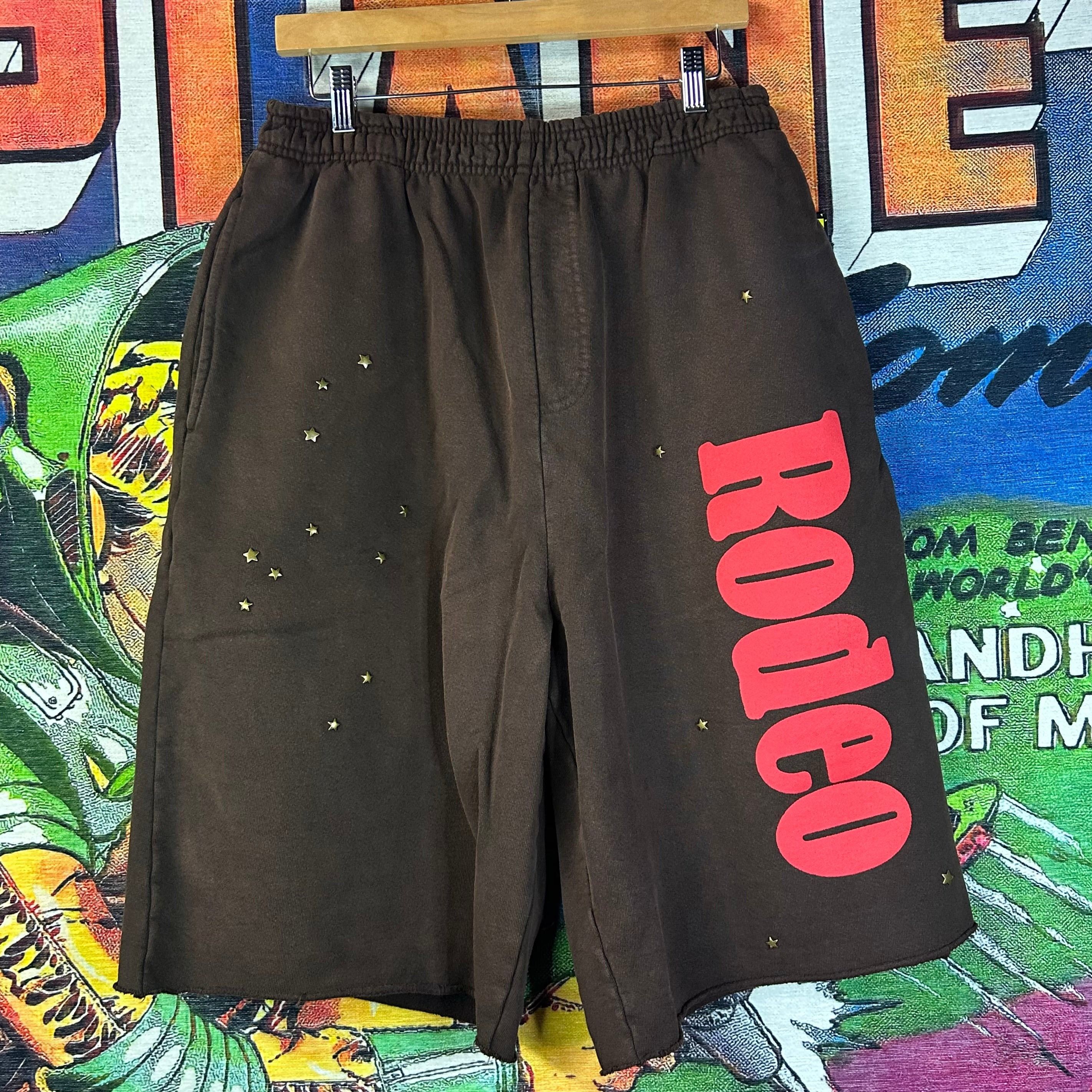 Sp5der × Travis Scott NEW Spider Cactus Jack Days Before Rodeo Sweat Shorts Size L Size US 34 / EU 50 - 1 Thumbnail