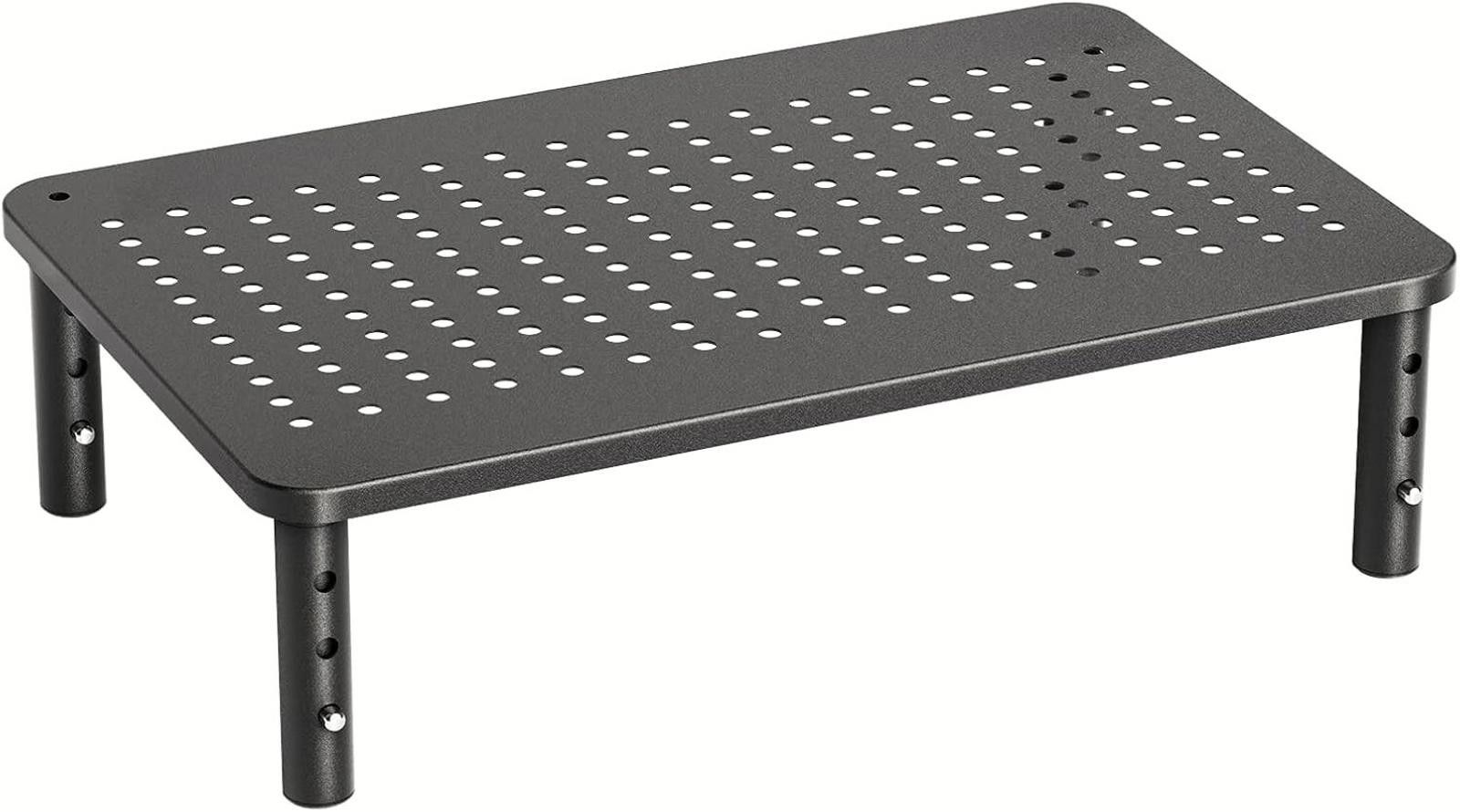 Designer Monitor Stand Riser 3 Height Adjustable W/Airflow Size ONE SIZE - 1 Thumbnail