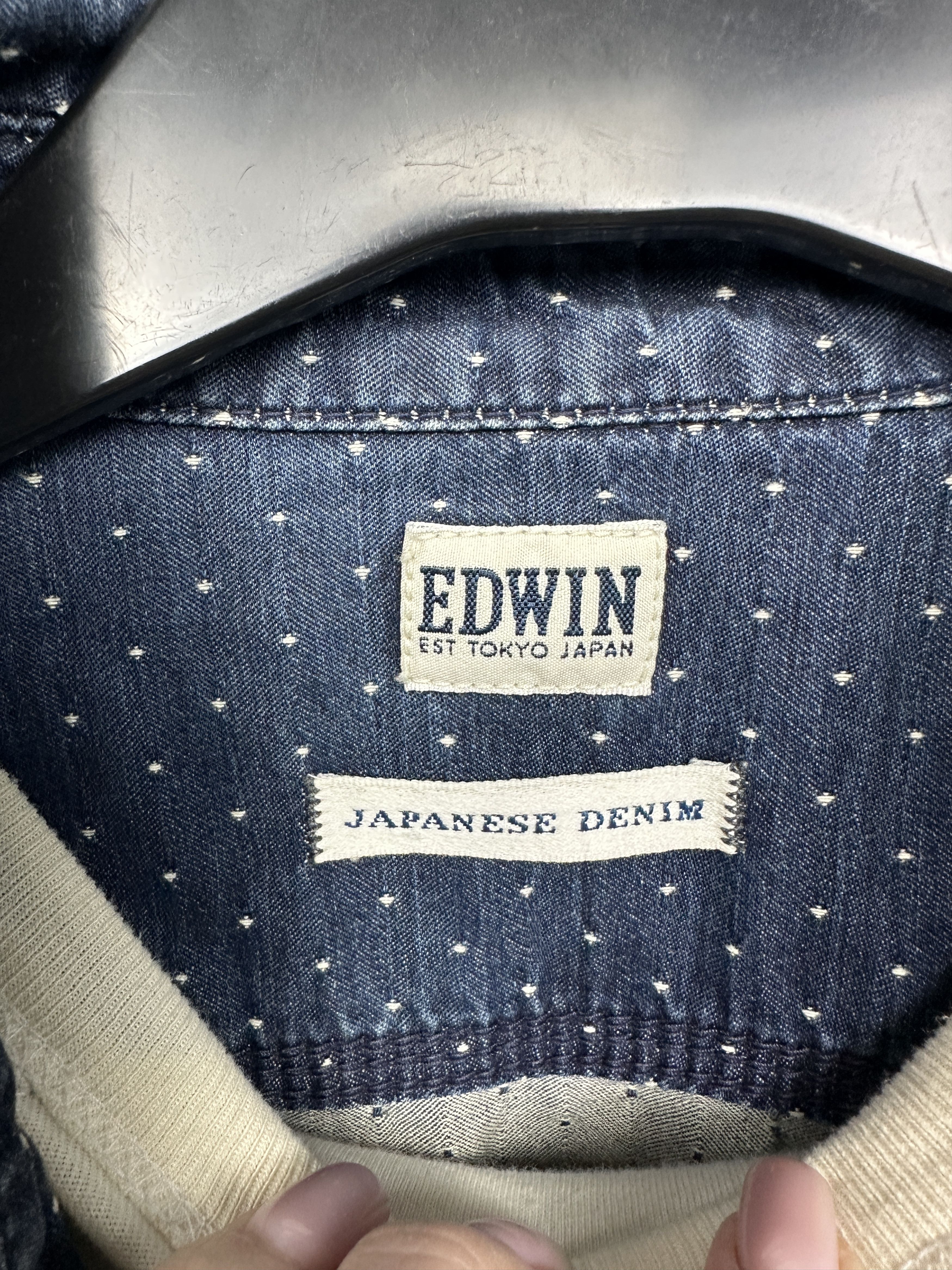 Edwin Edwin Mens Japanese Denim Work Shirt Size US L / EU 52-54 / 3 - 3 Thumbnail