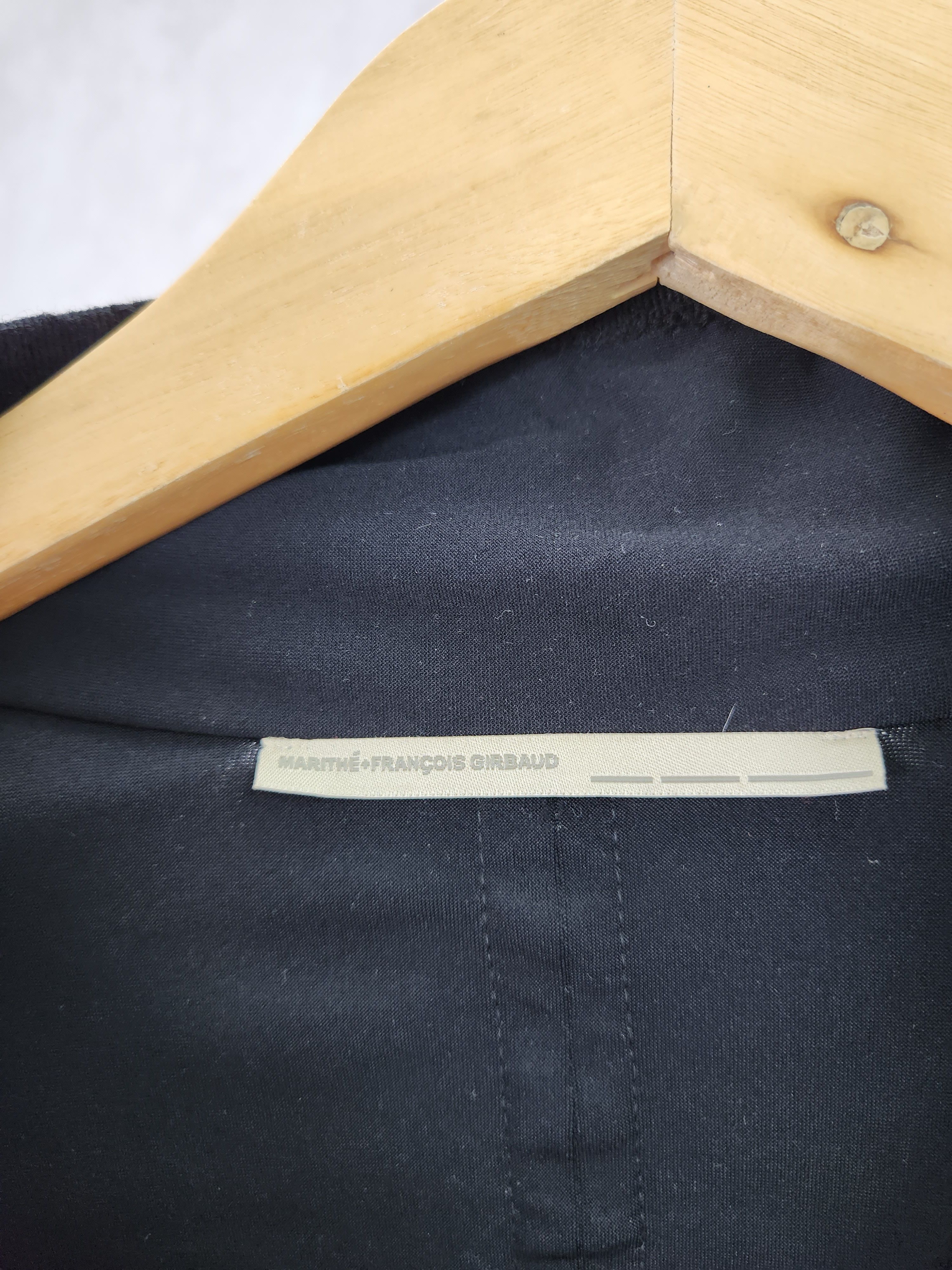 Marithe + Francois Girbaud Marithe Francois Girbaud nylon button ups black blazer Size S / US 4 / IT 40 - 9 Thumbnail
