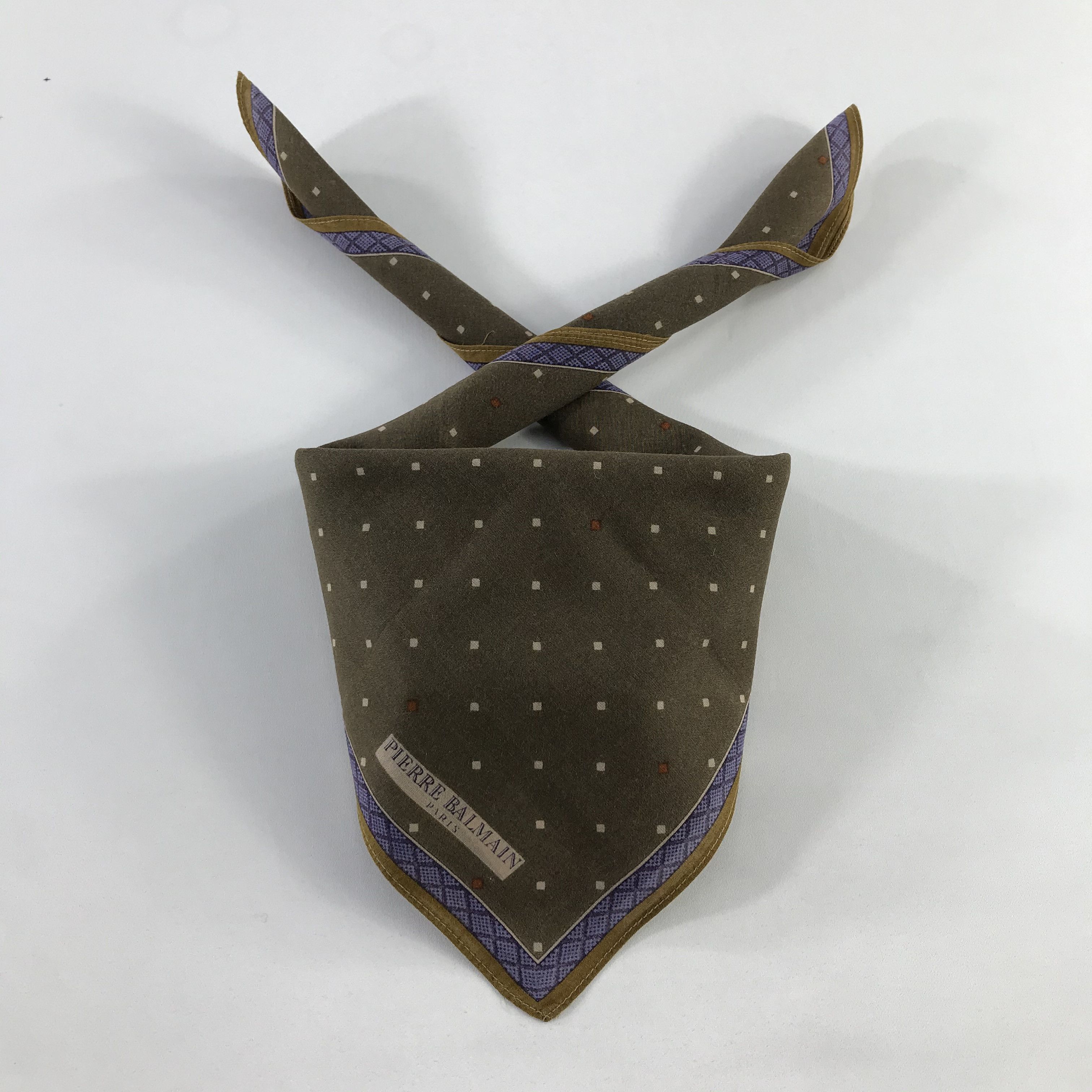 Pierre Balmain × Vintage Pierre Balmain Bandana / Handkerchief / Neckerchief - S773 Size ONE SIZE - 3 Thumbnail
