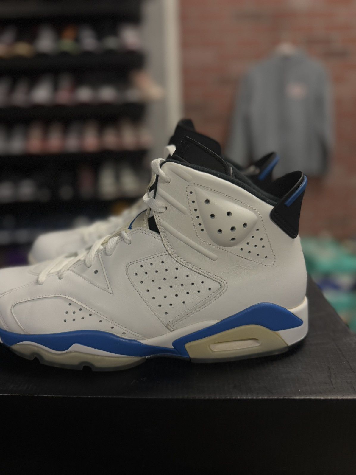 Jordan Brand × Nike Nike Air Jordan 6 Retro Sport Blue 2014 Men's Size 12 Size US 12 / EU 45 - 4 Thumbnail