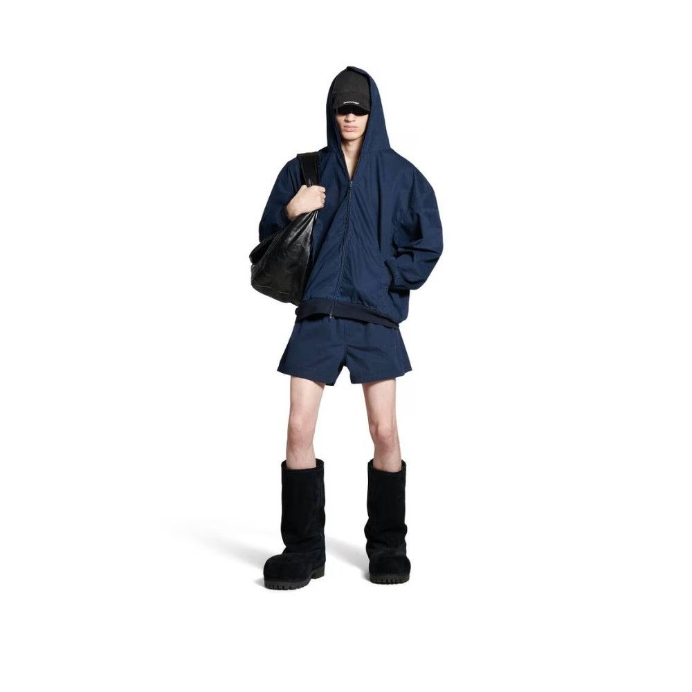 Balenciaga o1srvl11e1125 Zip-Up Hoodie Large Fit in Blue Size US M / EU 48-50 / 2 - 3 Thumbnail
