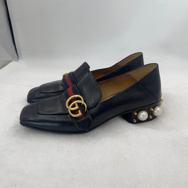 Gucci Gucci Black Double G Pearl Mary Jane Shoes 0079 Size US 7.5 / EU 40-41 - 1 Thumbnail