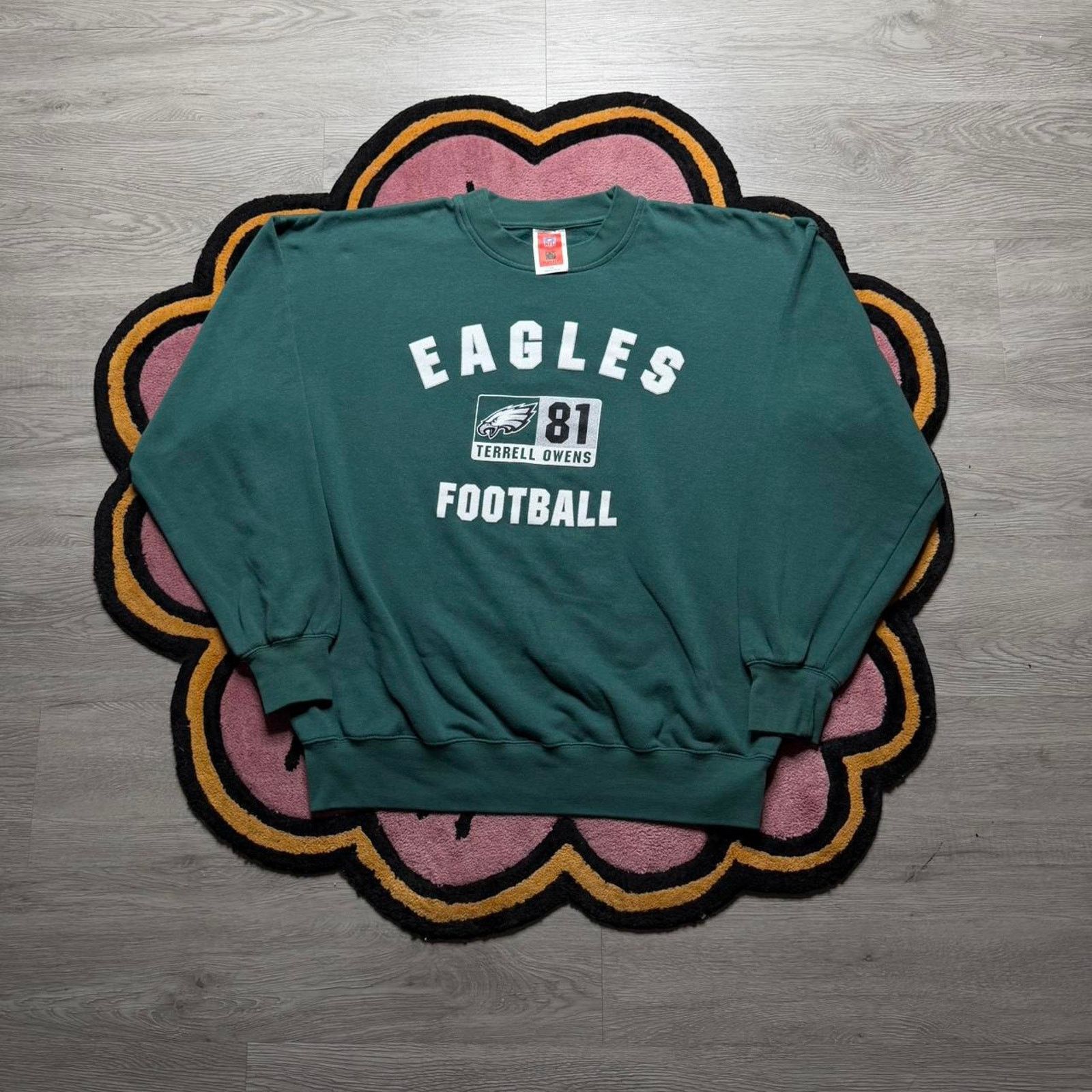 NFL × Vintage Vintage Y2K NFL Philadelphia Eagles Terrell Owens Sweatshirt Size US XXL / EU 58 / 5 - 1 Thumbnail
